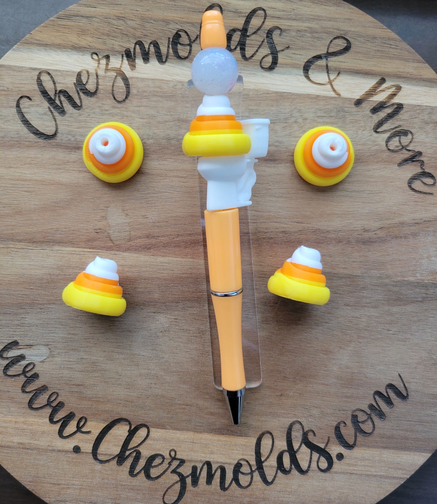 CE 3d printed focal Bead-candy poo