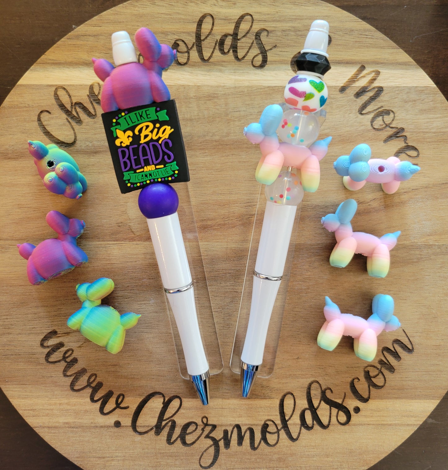 CE 3d printed focal Bead- Balloon Doggy