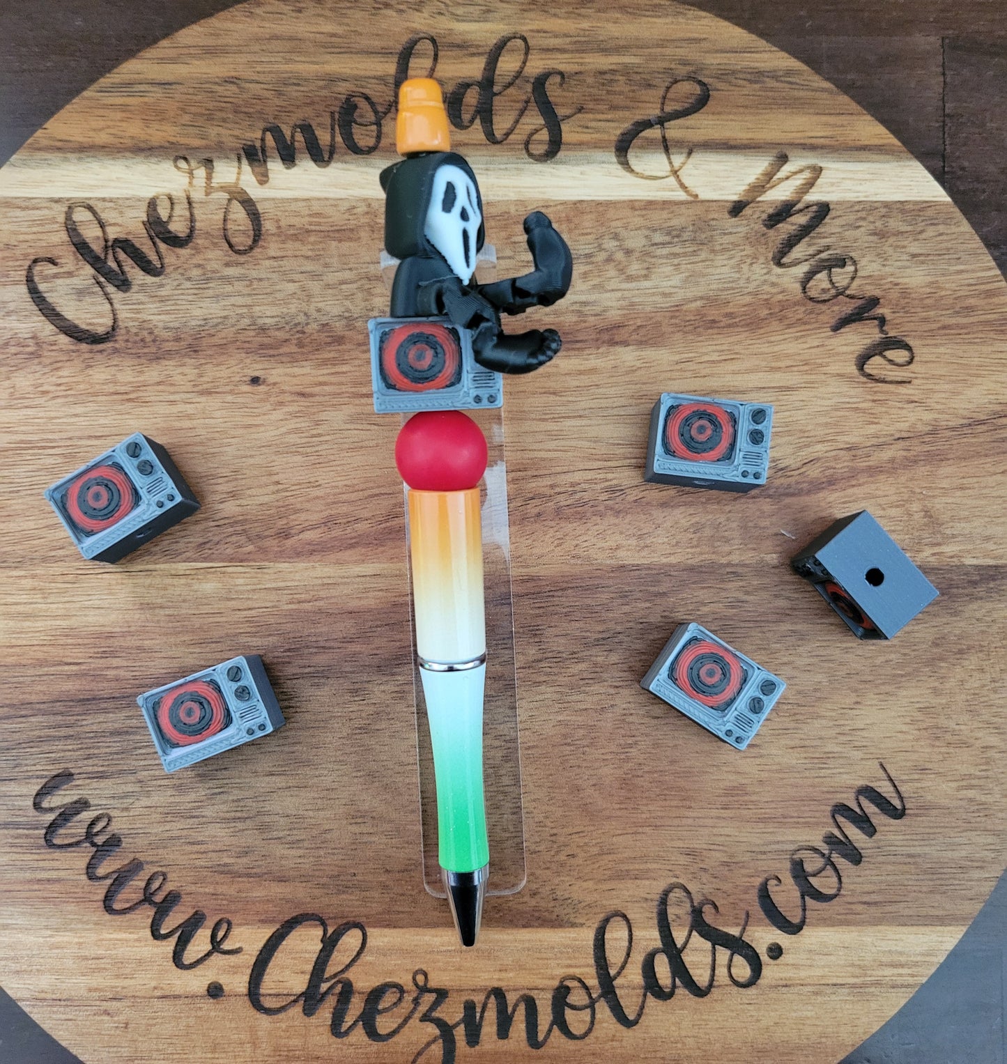 CE 3d printed focal Bead-retro twilight TV