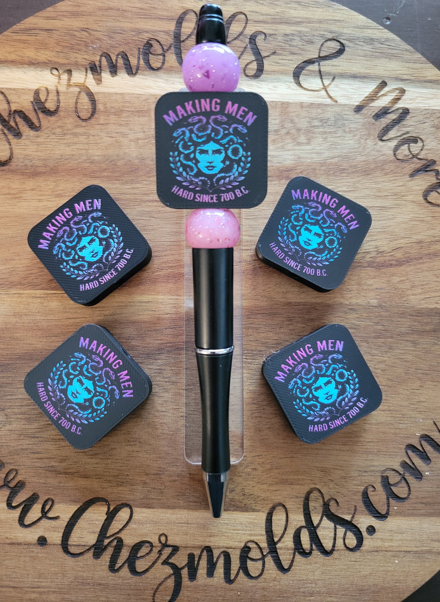 CE 3d printed focal Bead-Medusa