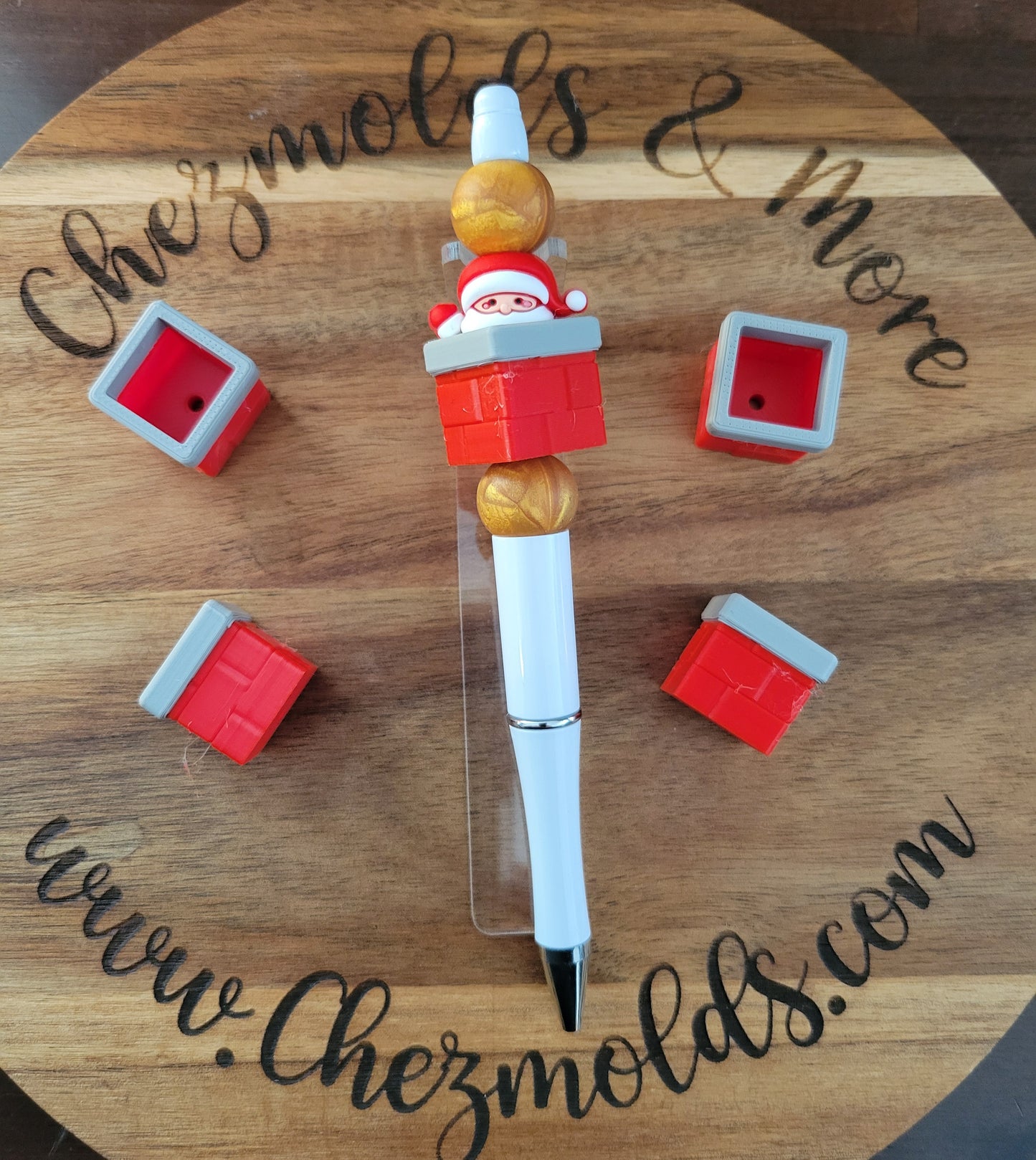 CE 3d printed focal Bead- chimney hollow