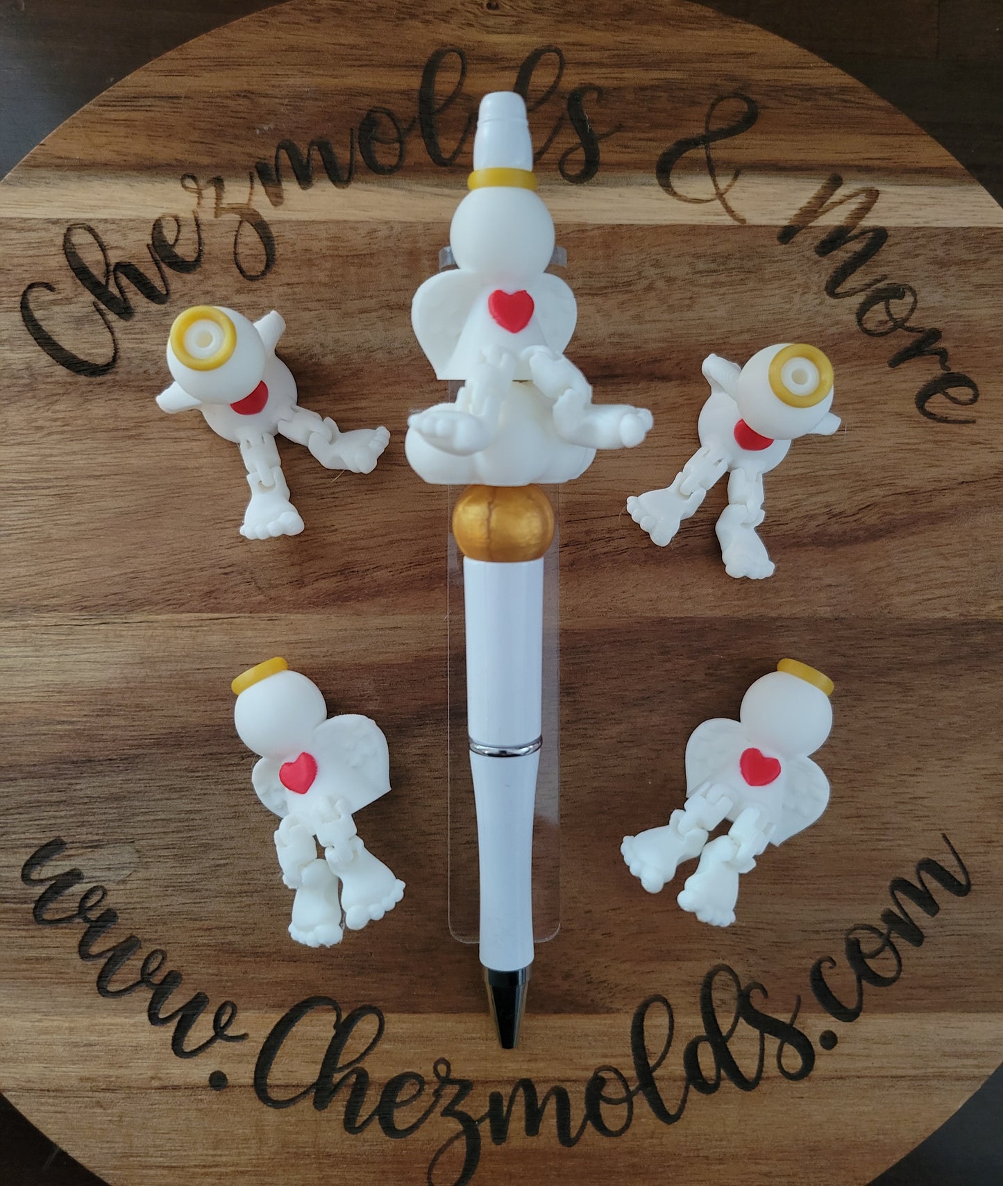 CE 3d printed focal Bead-Angel kicker ( flexy feet )