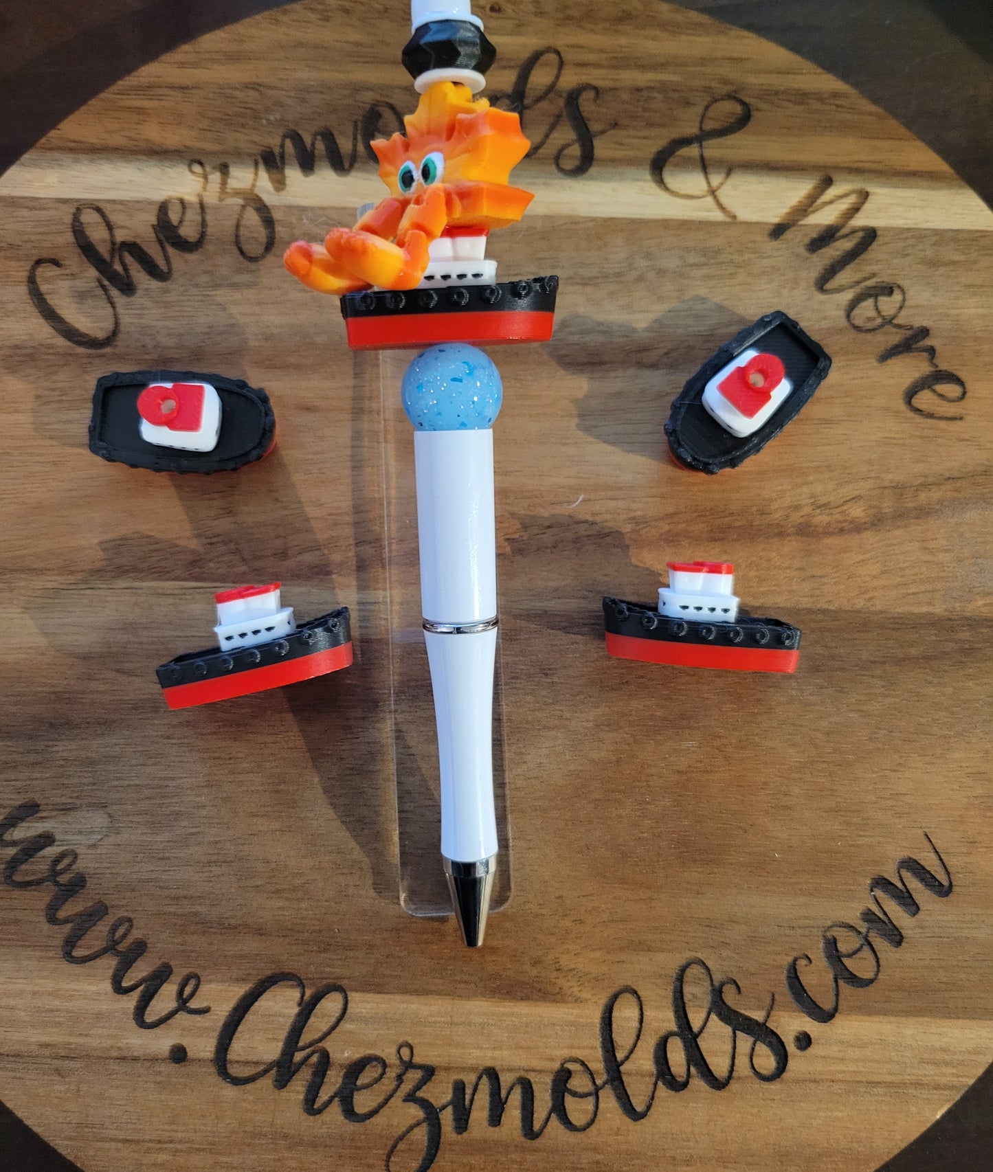 CE 3d printed focal Bead-tug boat