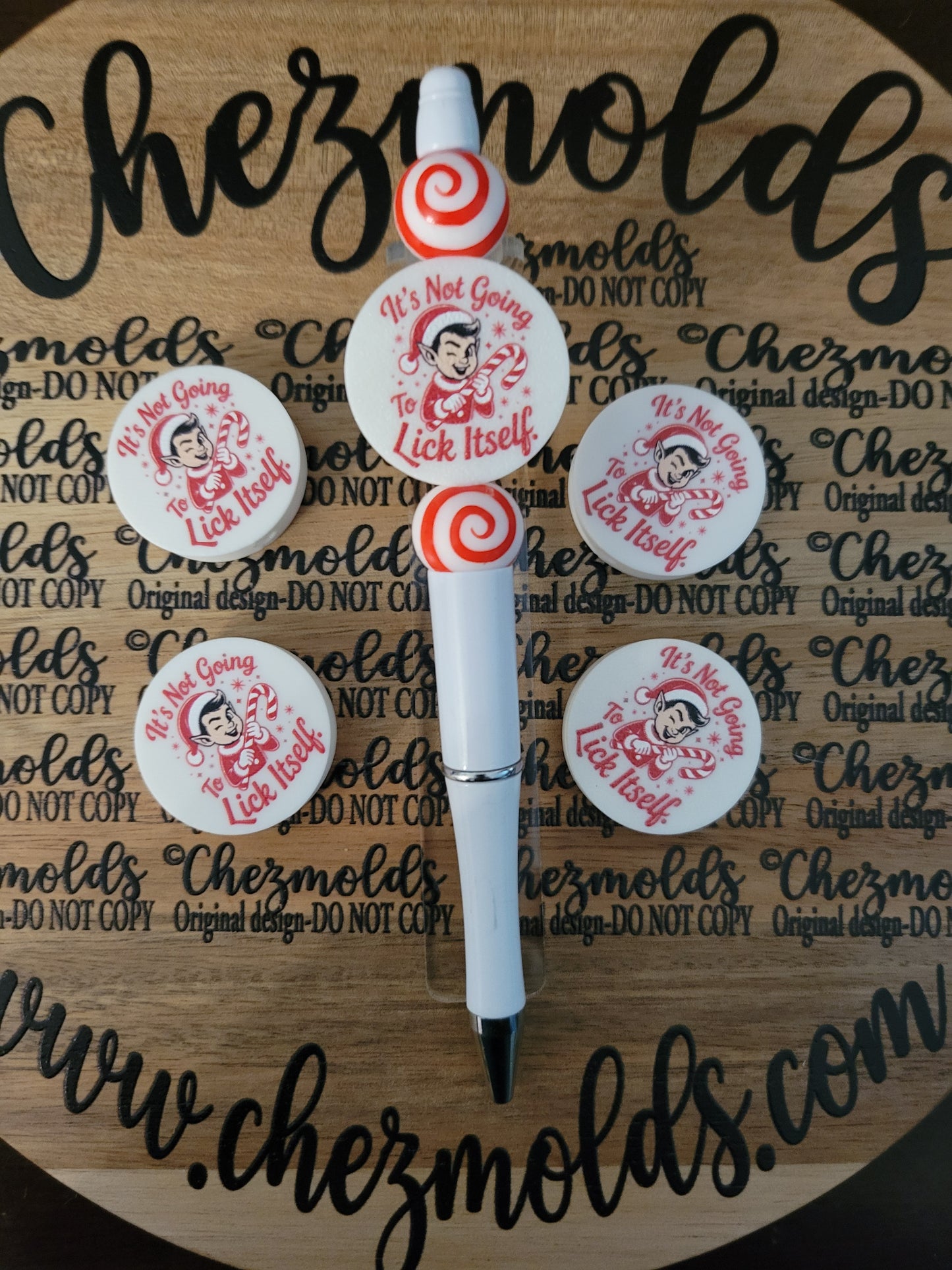 CE 3d printed focal Bead-its not going to lick itself