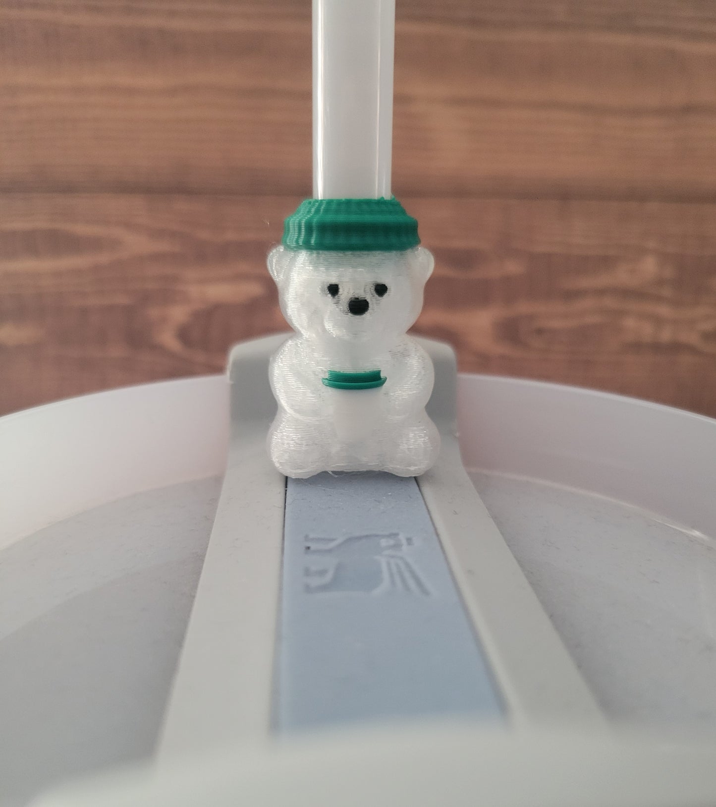 CE 3d printed straw buddy-3d bearista clear