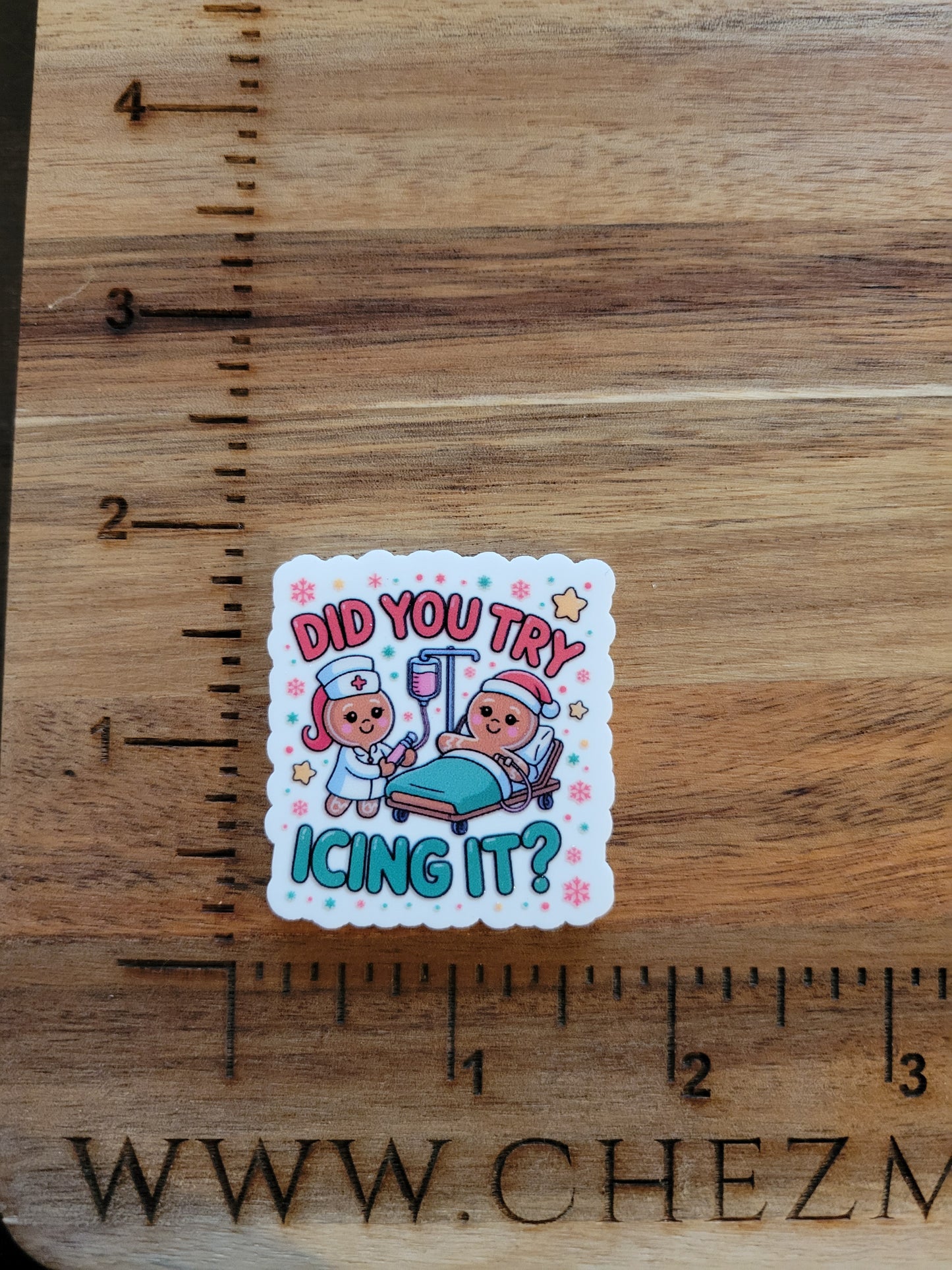 uv printed acrylic flatback-try icing it