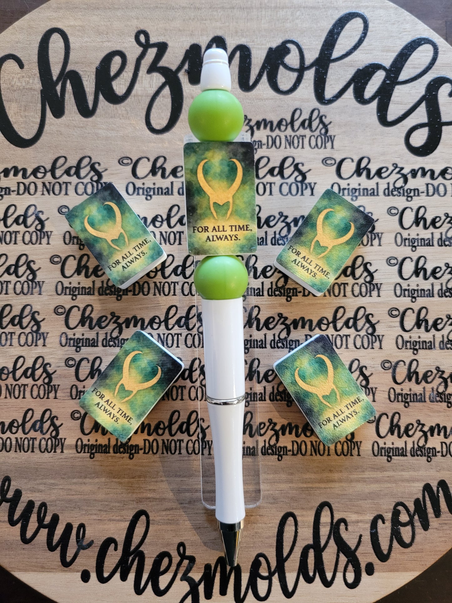 CE 3d printed focal Bead- Loki