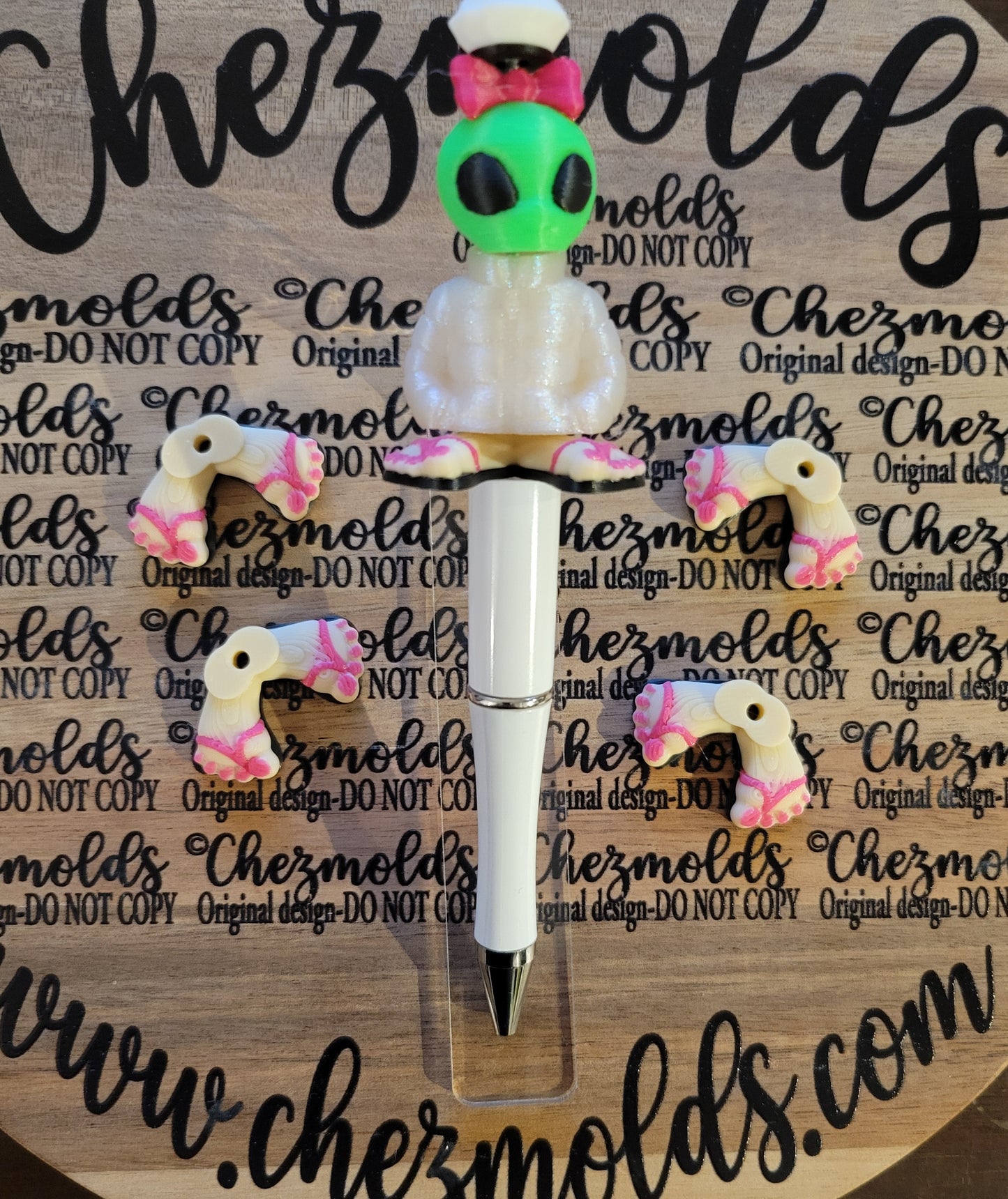 CE 3d printed focal Bead- BUILD A BUDDY-sold individually