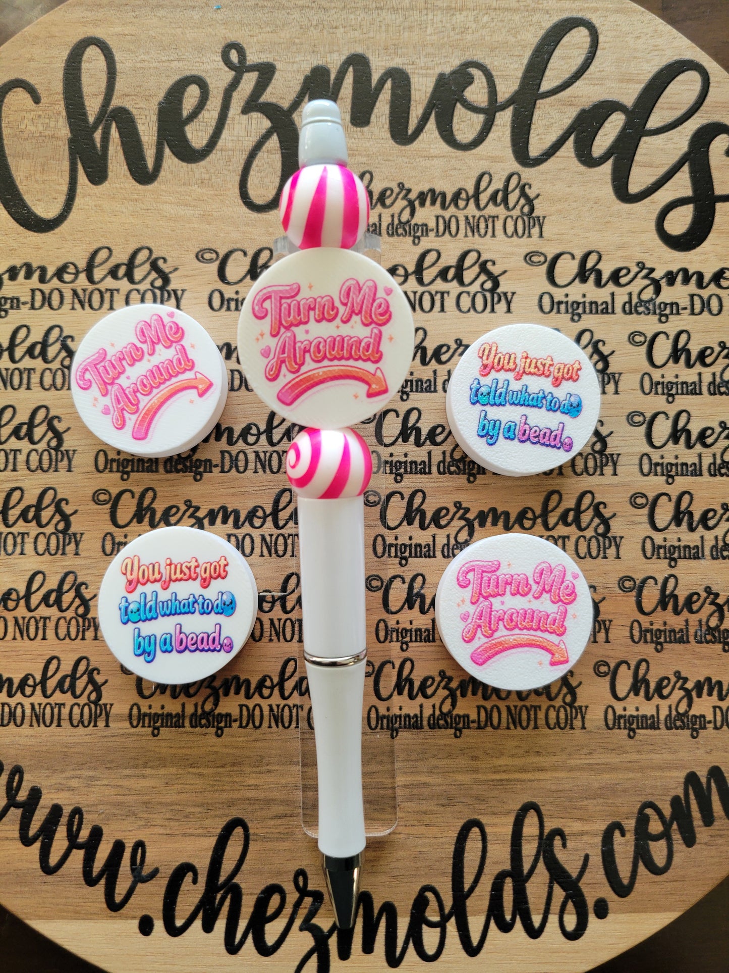 CE 3d printed focal Bead-turn around- you just got told what to do by a bead