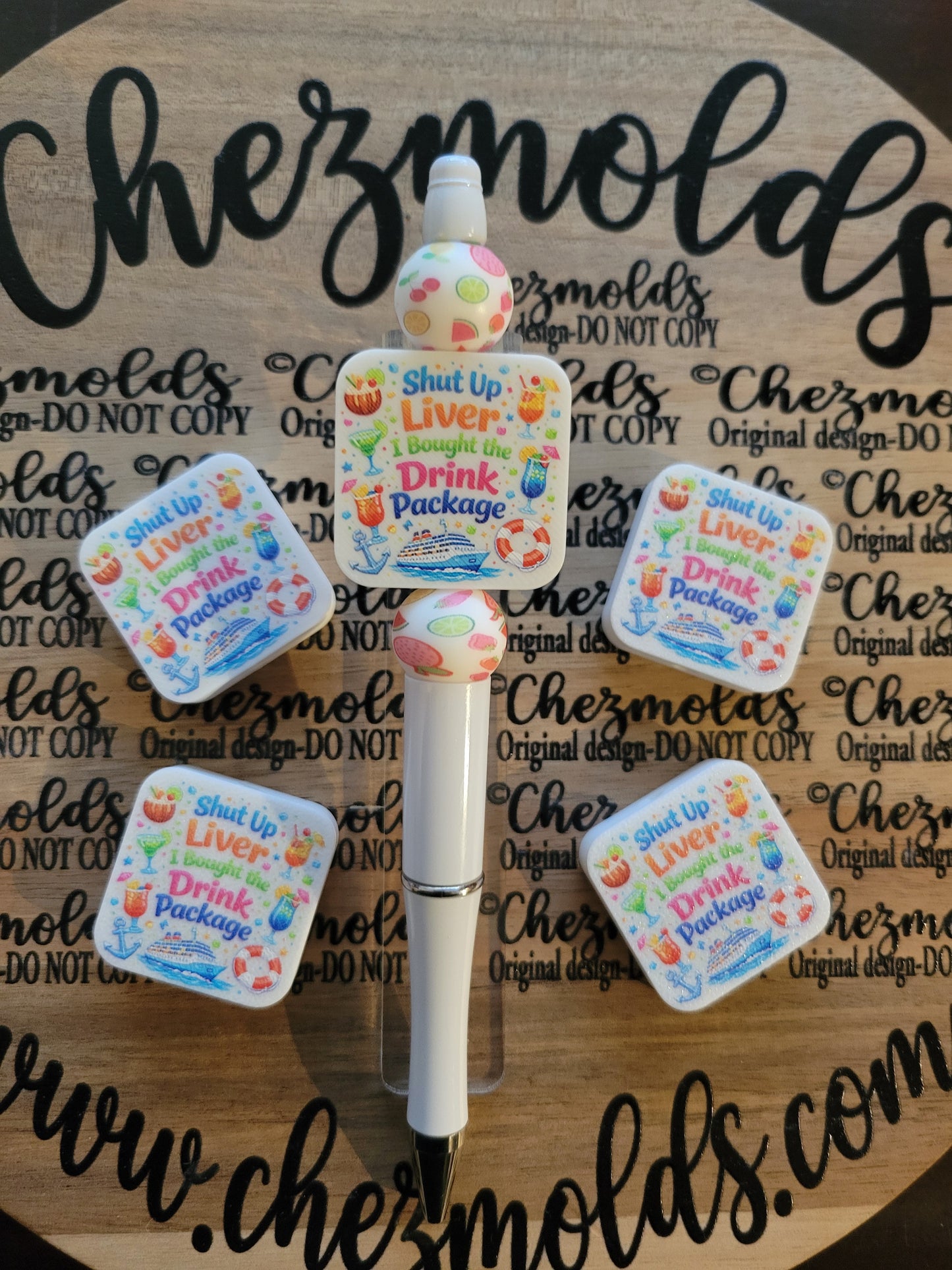 CE 3d printed focal Bead- Cruise-Shut up liver- CG exclusive design