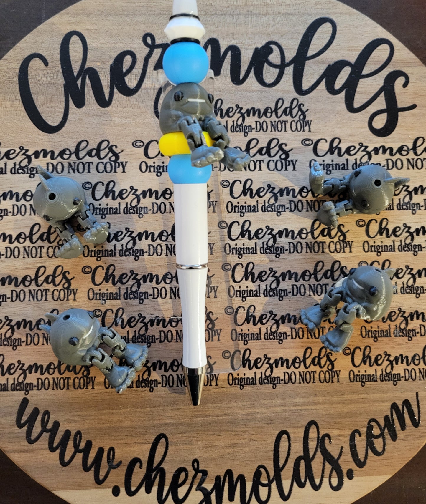 CE 3d printed focal bead-Sharky kicker ( flexy feet )