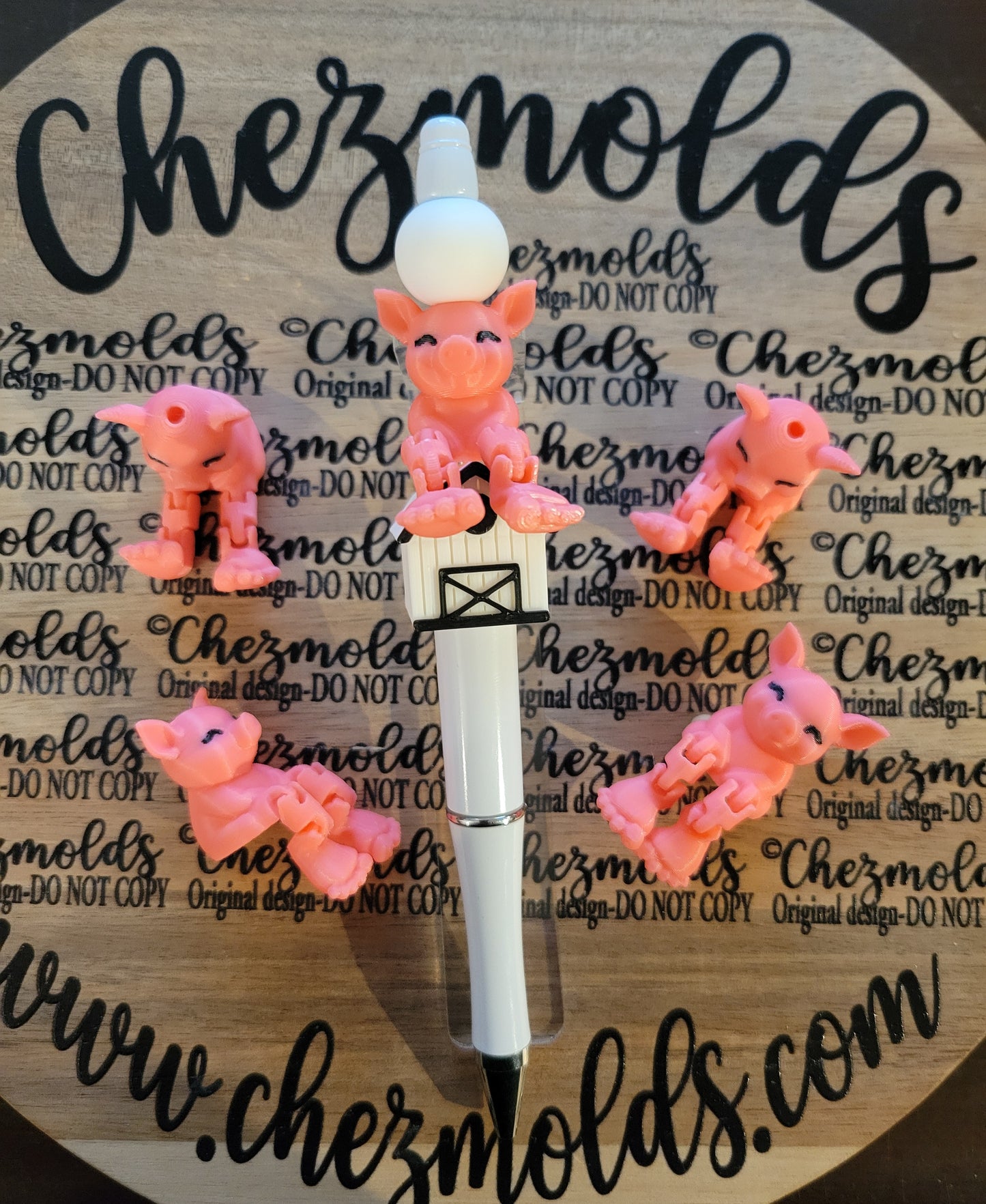 CE 3d printed focal bead-piggy kicker ( flexy feet )