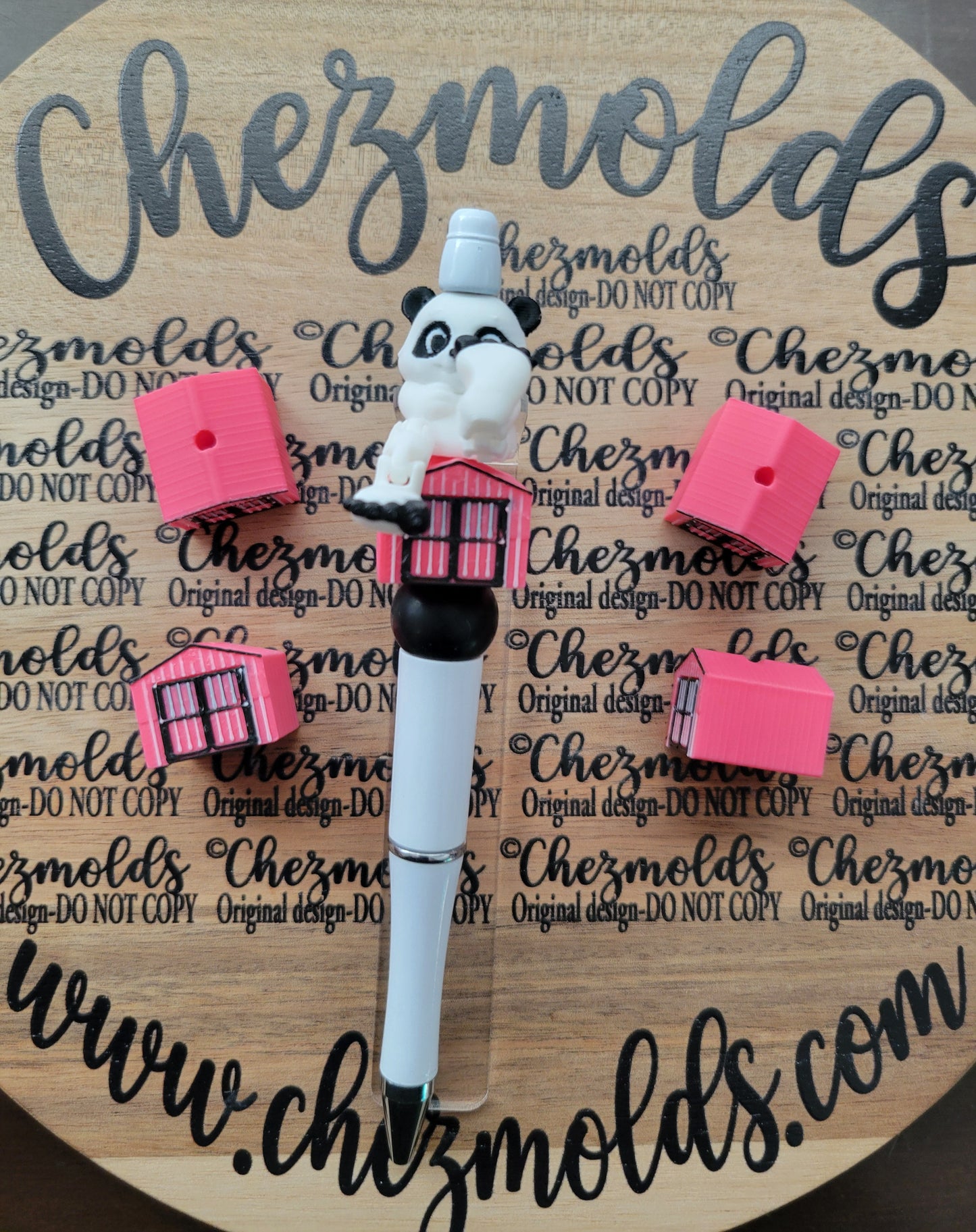 CE 3d printed focal Bead-She Shed