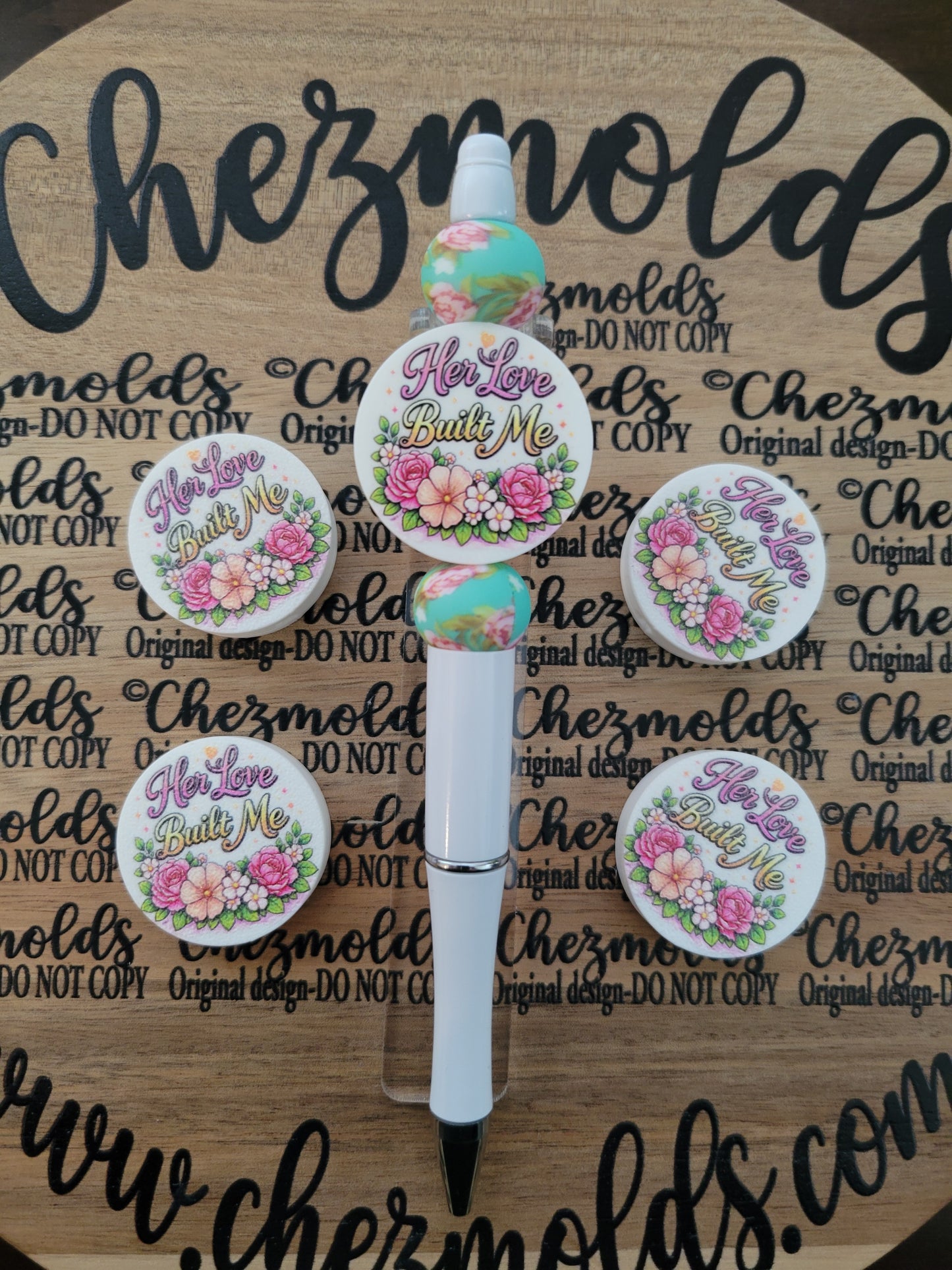 CE 3d printed focal Bead-Her love built me-CG exclusive design