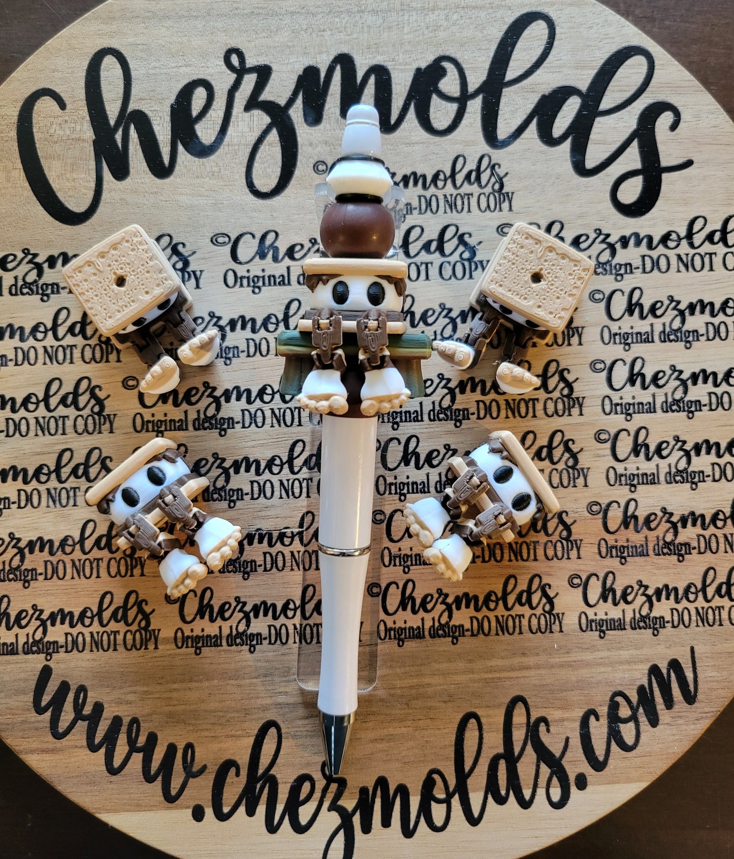 CE 3d printed focal Bead-Smores Kicker ( flexy feet)