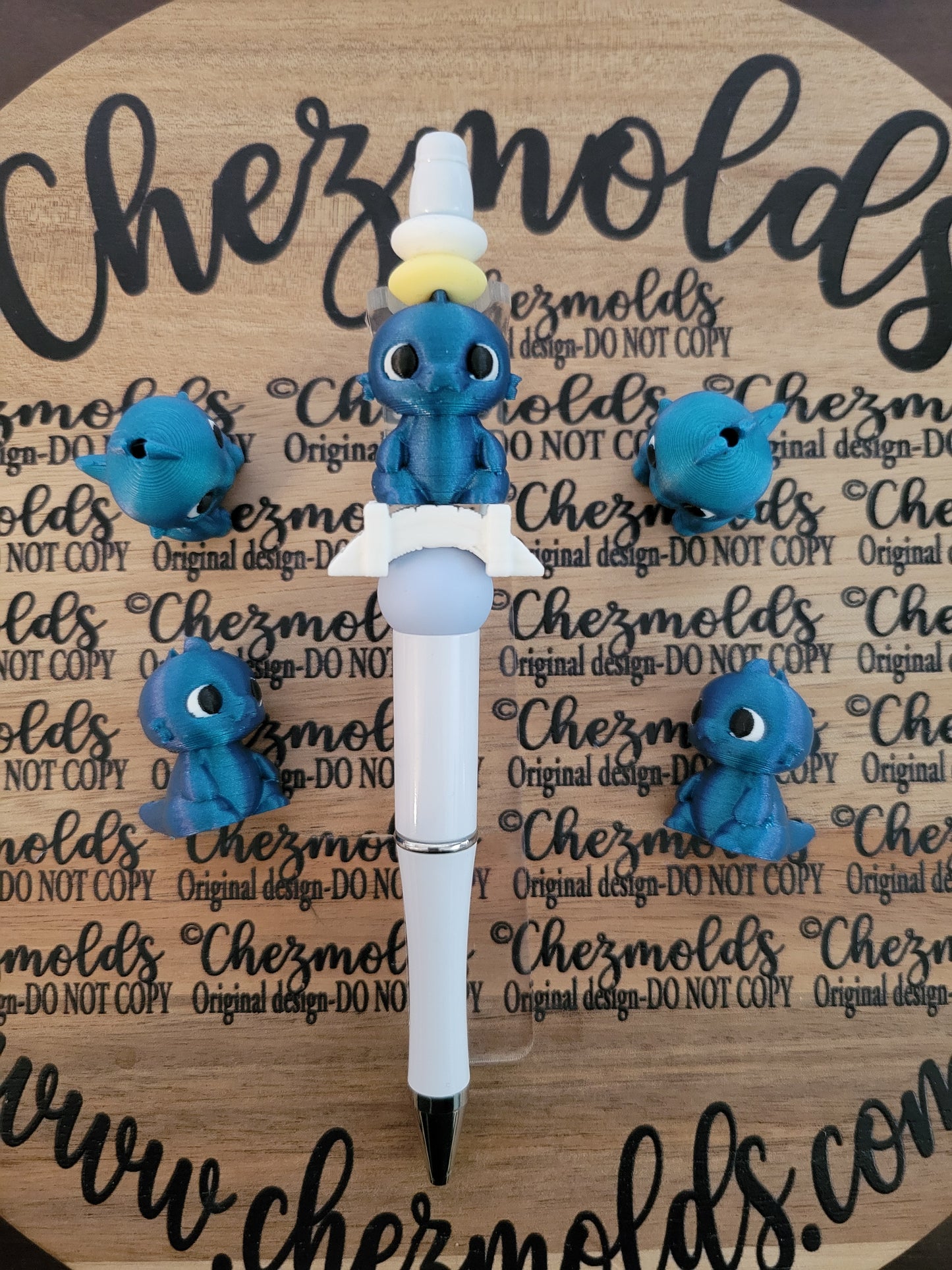 CE 3d printed focal Bead-3d baby Nessy NONK