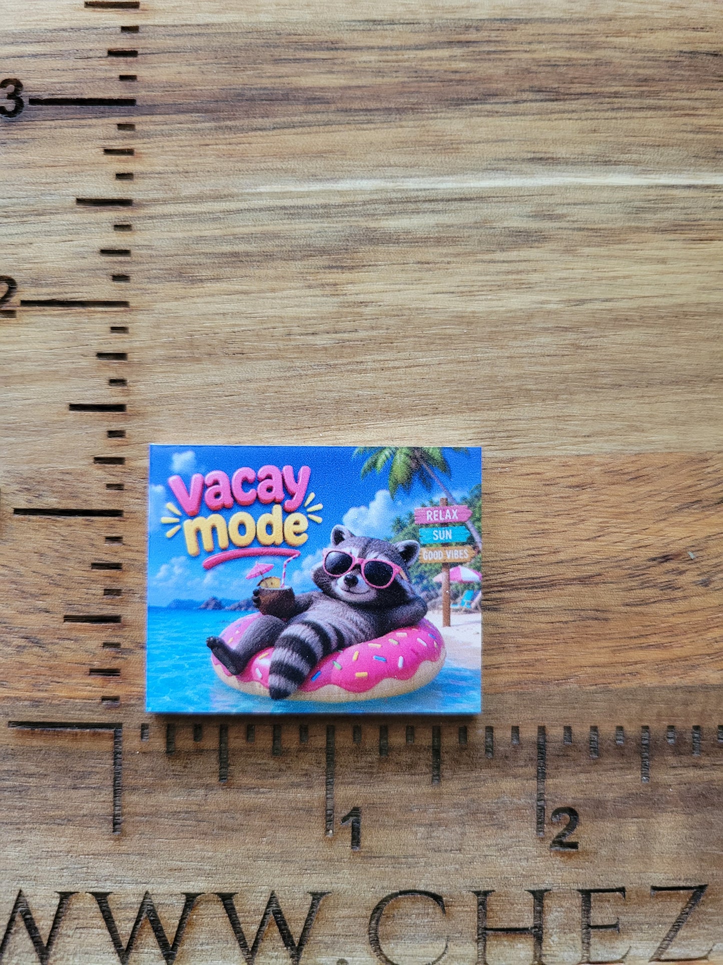 uv printed acrylic flatback-vacay mode