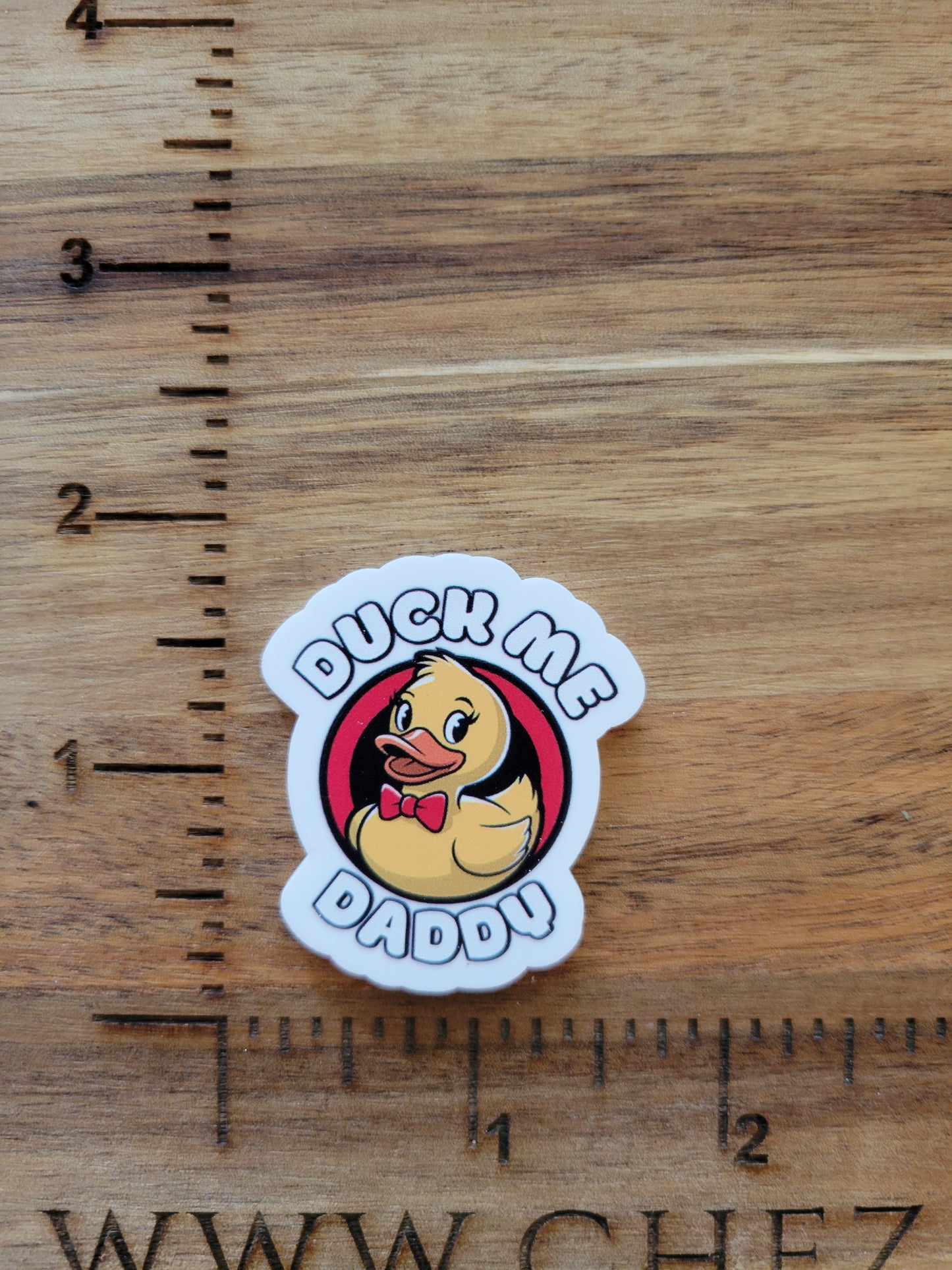 uv printed acrylic flatback-duck me daddy