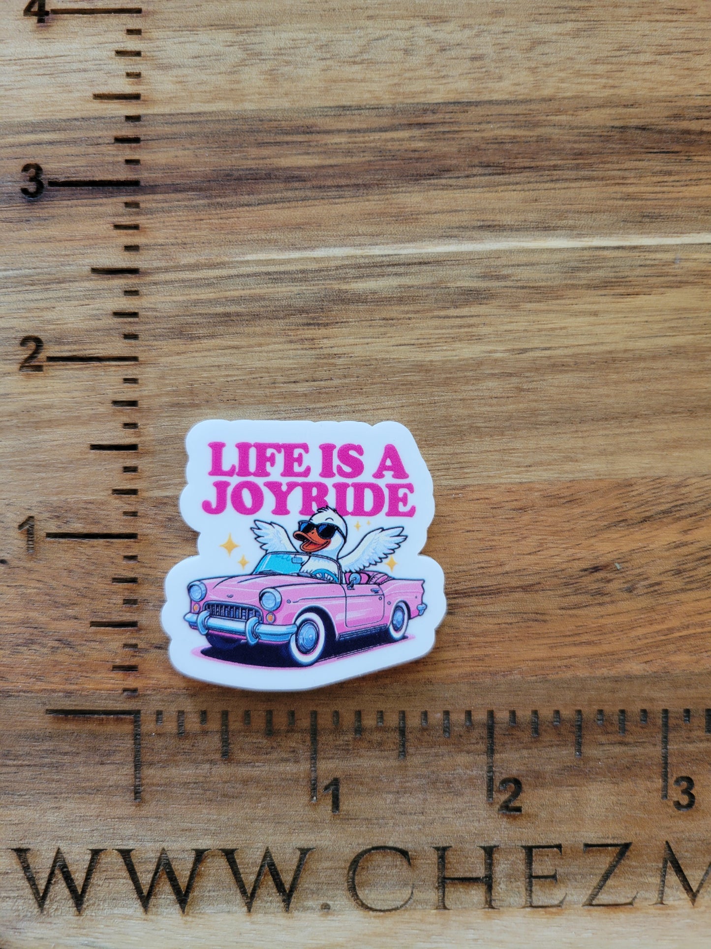 uv printed acrylic flatback-life is a joyride