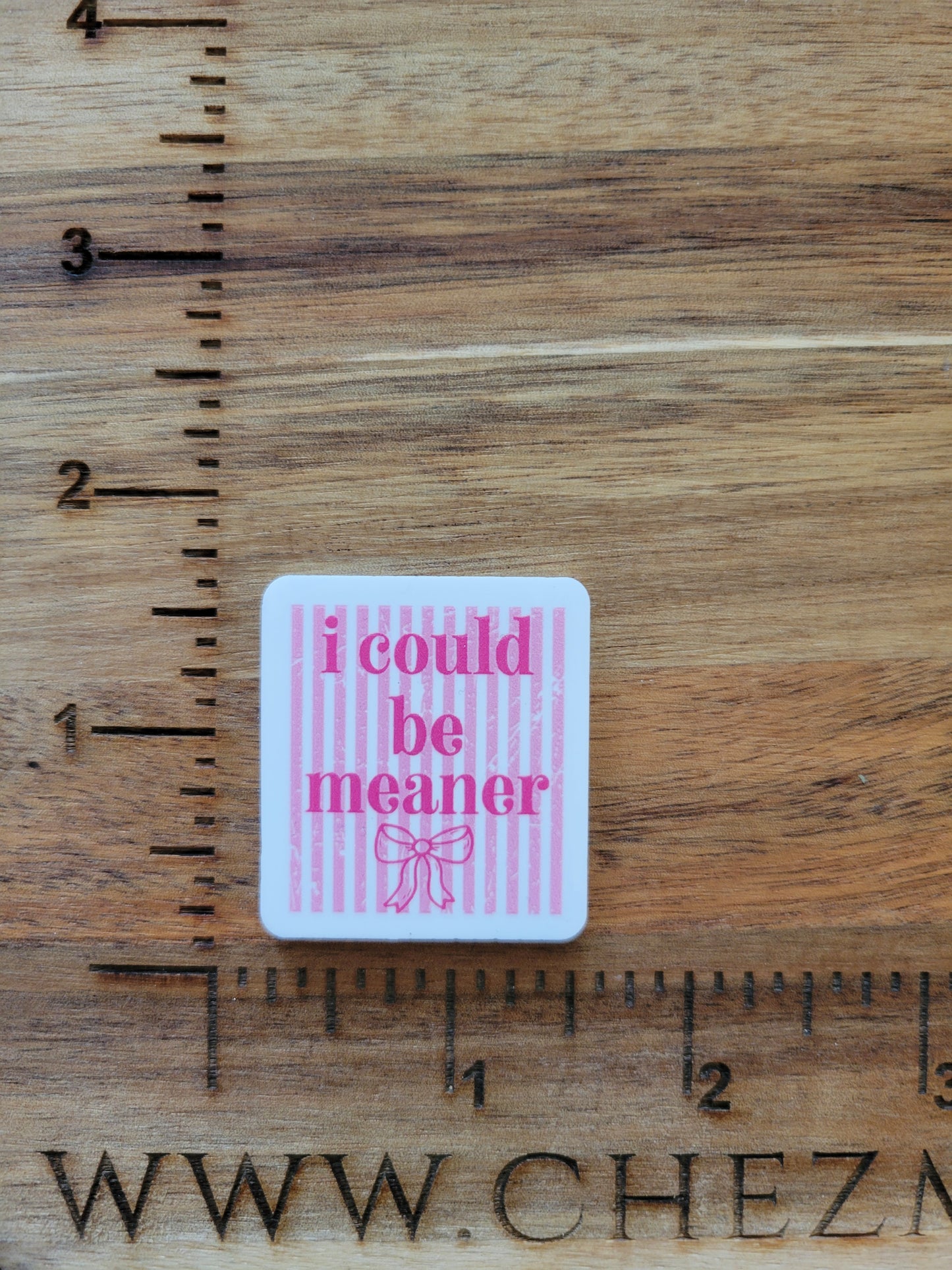 uv printed acrylic flatback-i could be meaner