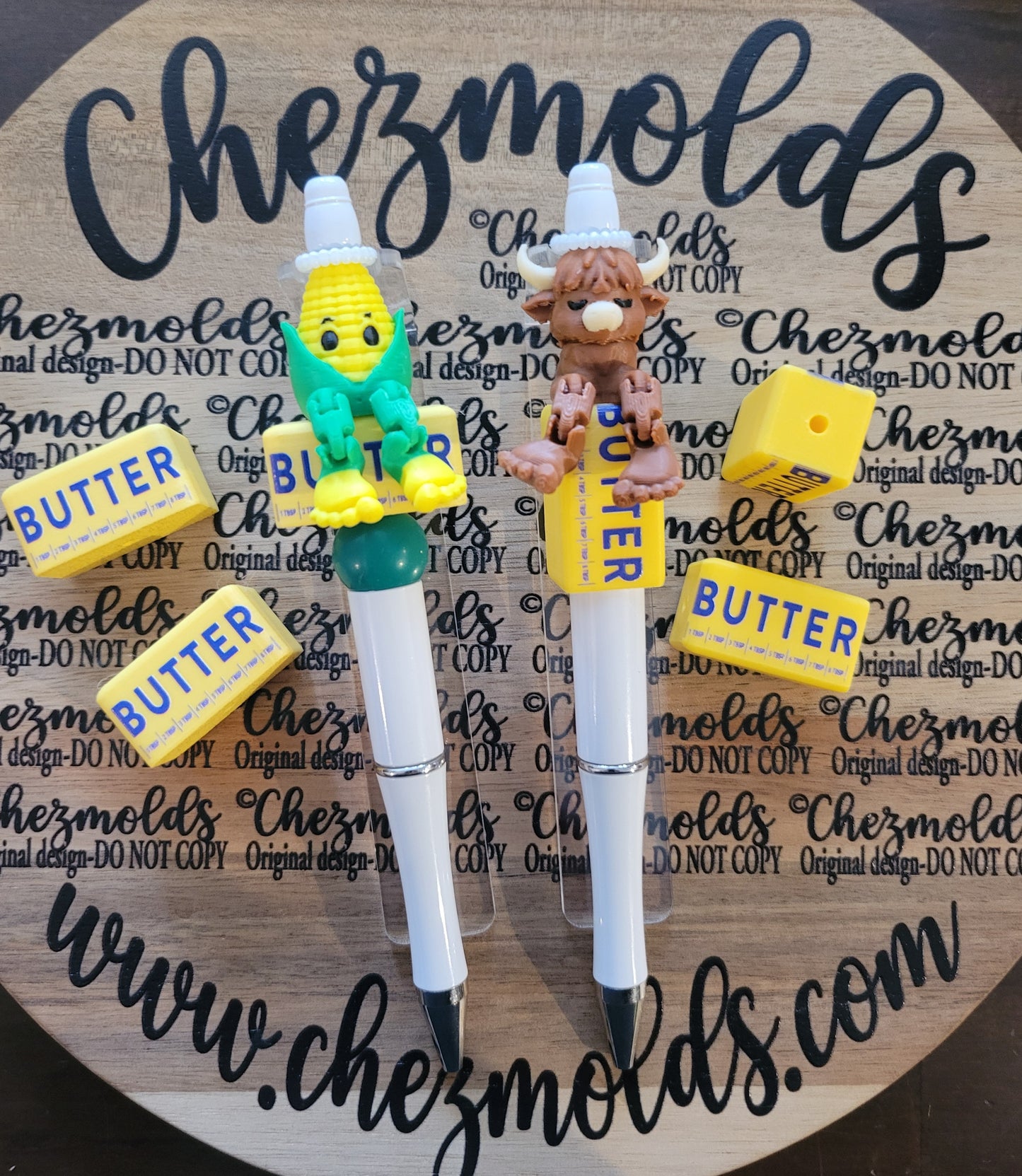 CE 3d printed focal Bead-3D butter stick