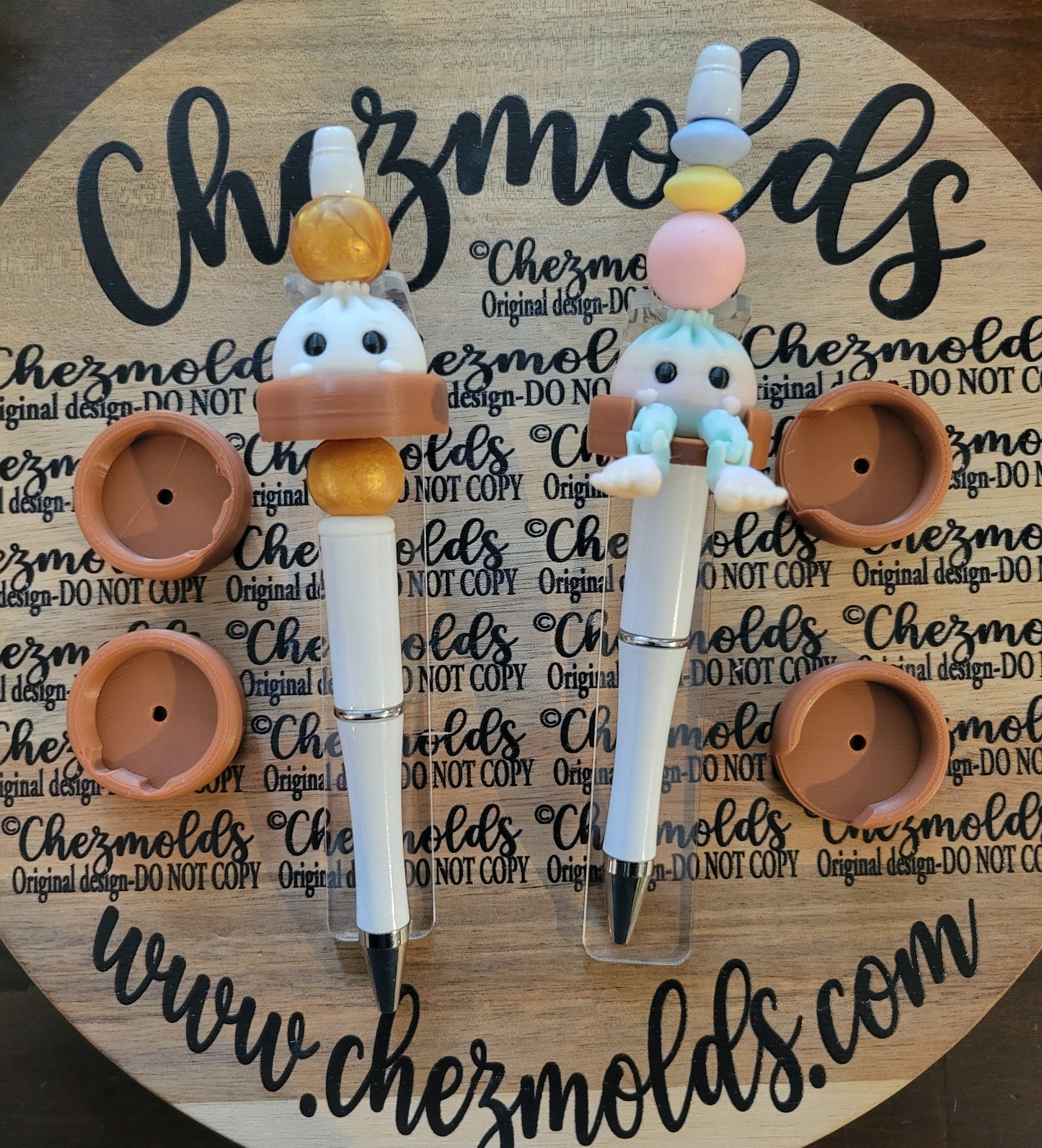 CE 3d printed focal Bead-3D dumpling basket