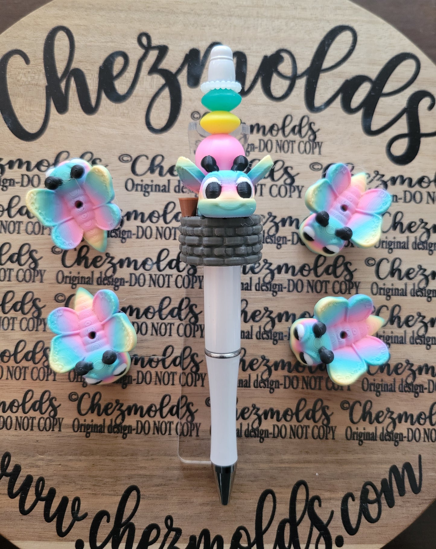 CE 3d printed focal Bead-3D Butterfly NONK