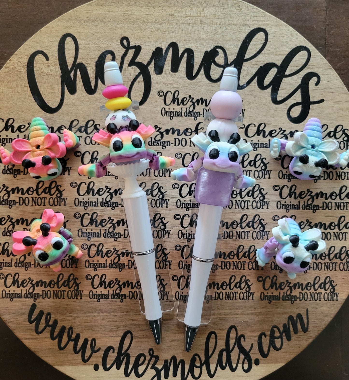 CE 3d printed focal bead- Cutie DragonFLY kicker ( flexy feet )