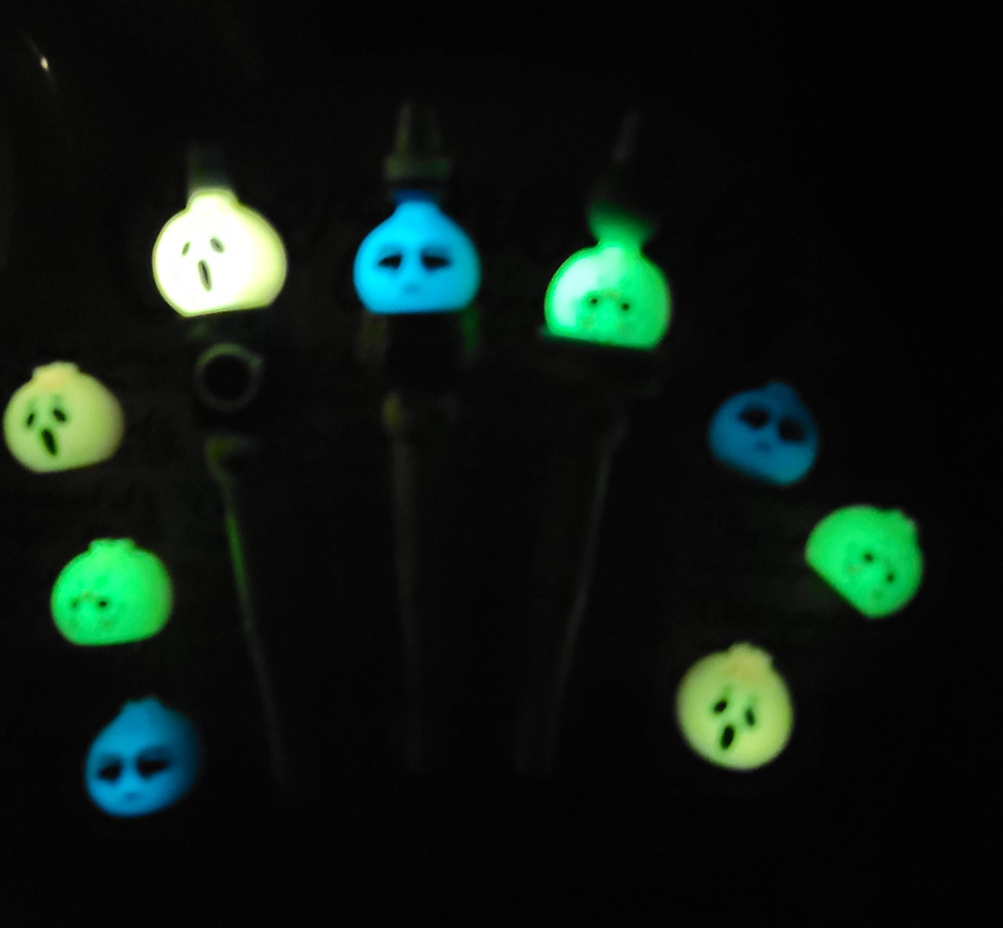 CE 3d printed focal Bead-3D horror dumpling NONK Glow