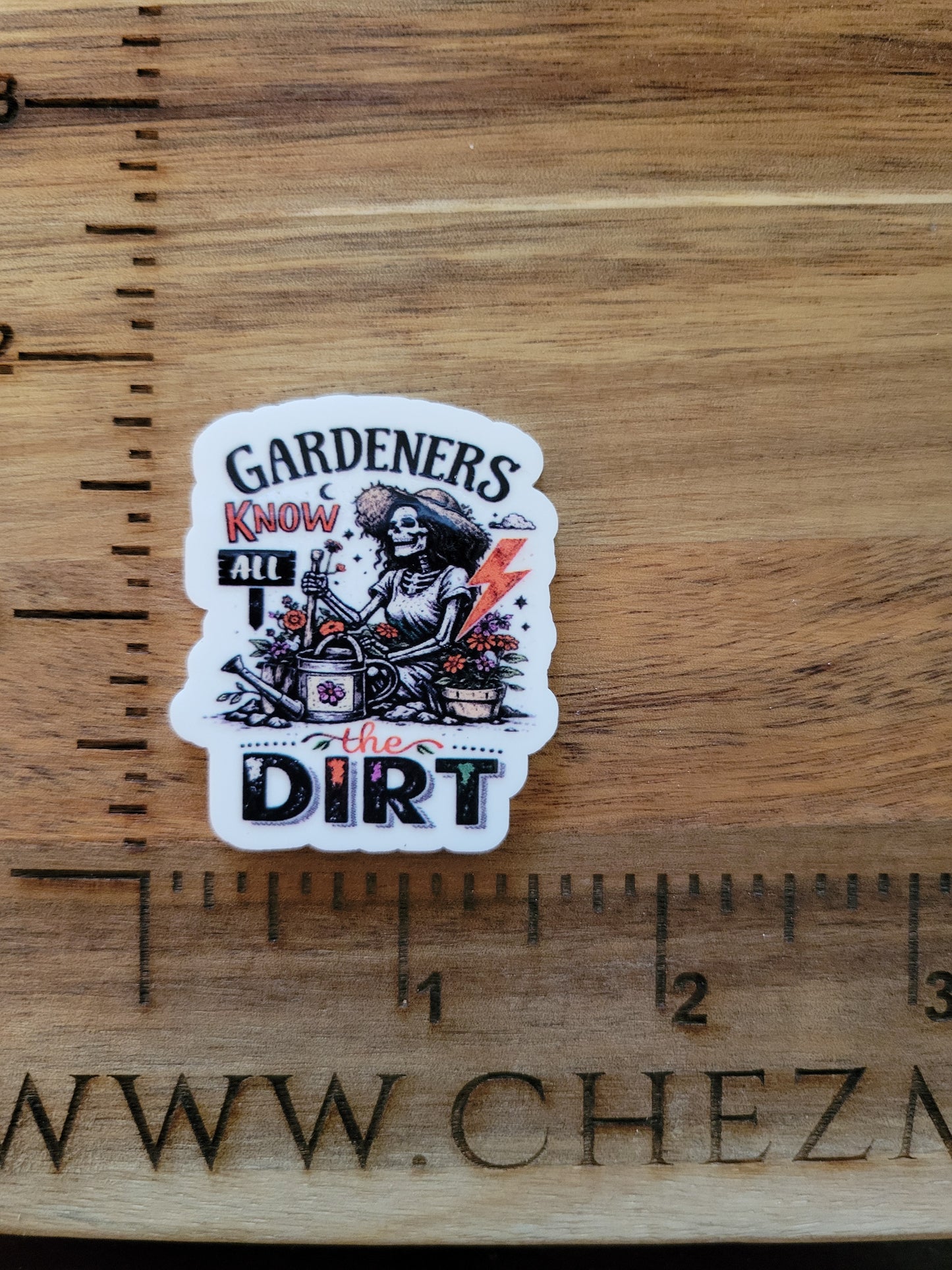 uv printed acrylic flatback-gardeners know all the dirt