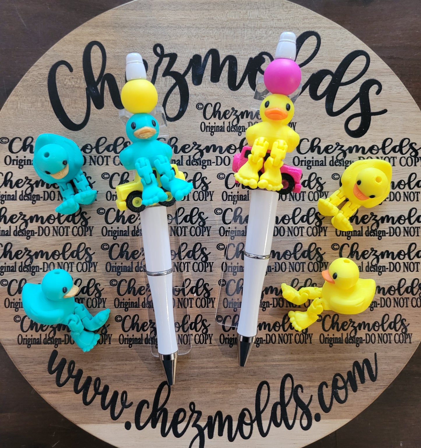 CE 3d printed focal Bead-rubber ducky Kicker ( flexy feet )