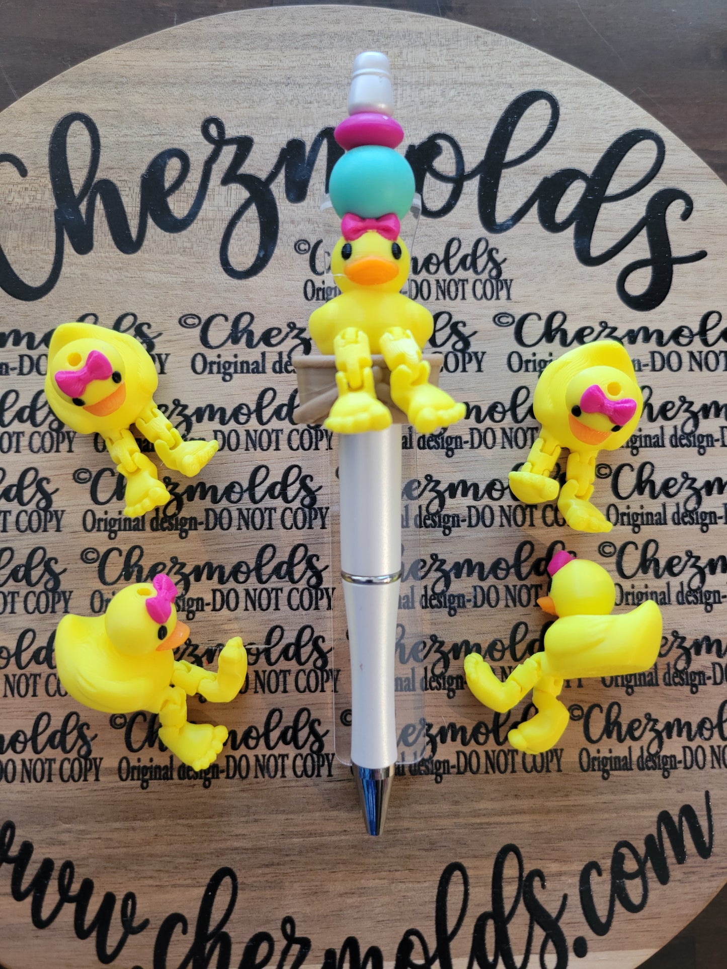 CE 3d printed focal Bead-rubber ducky Kicker ( flexy feet )