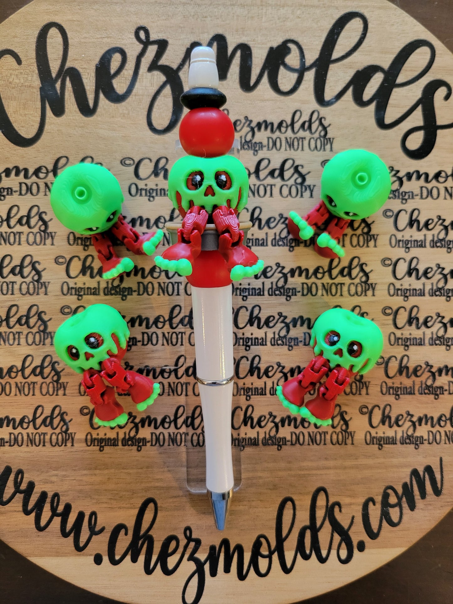 CE 3d printed focal Bead-Poison apple Kicker ( flexy feet )