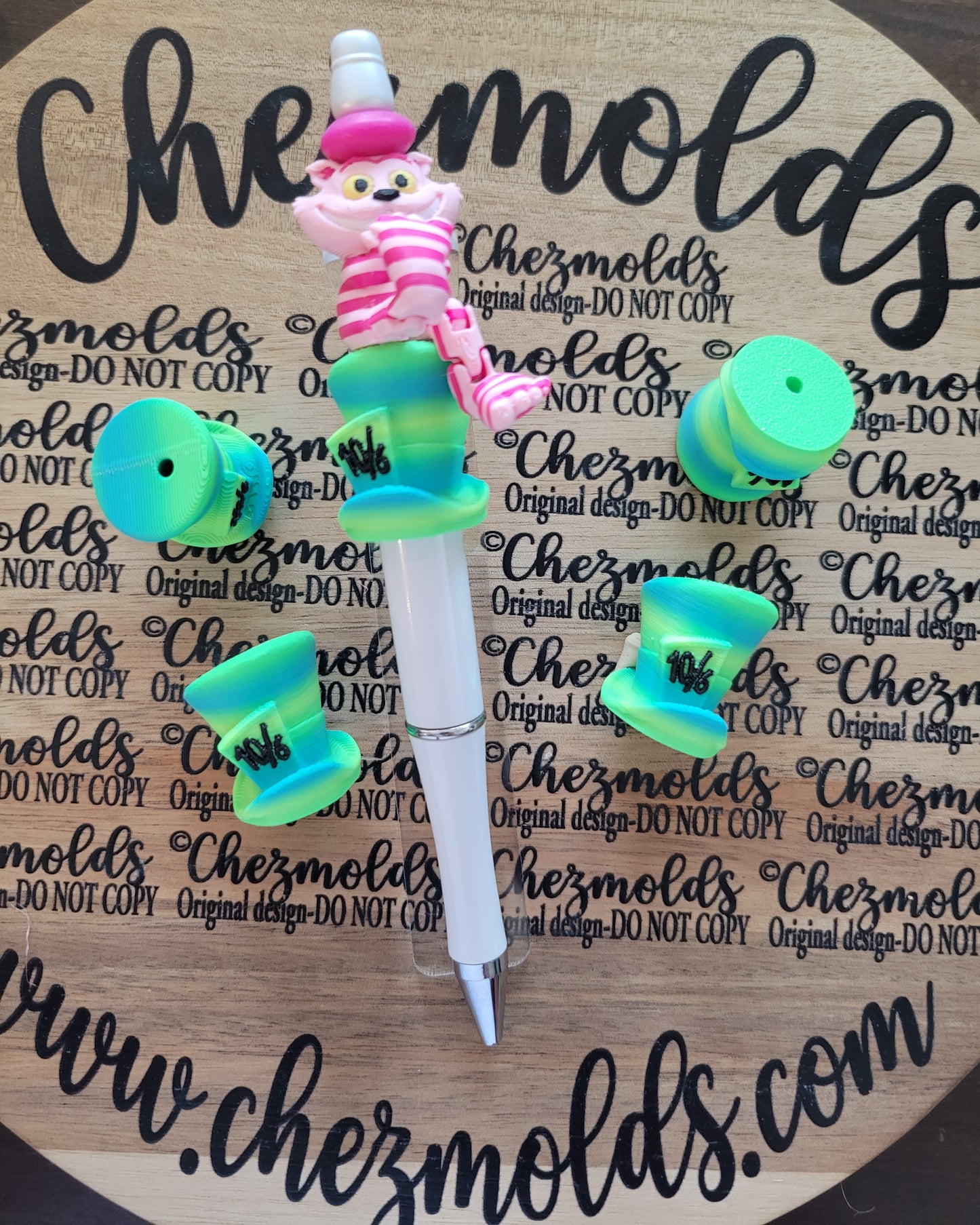 CE 3d printed focal Bead- 3d hatter NONK