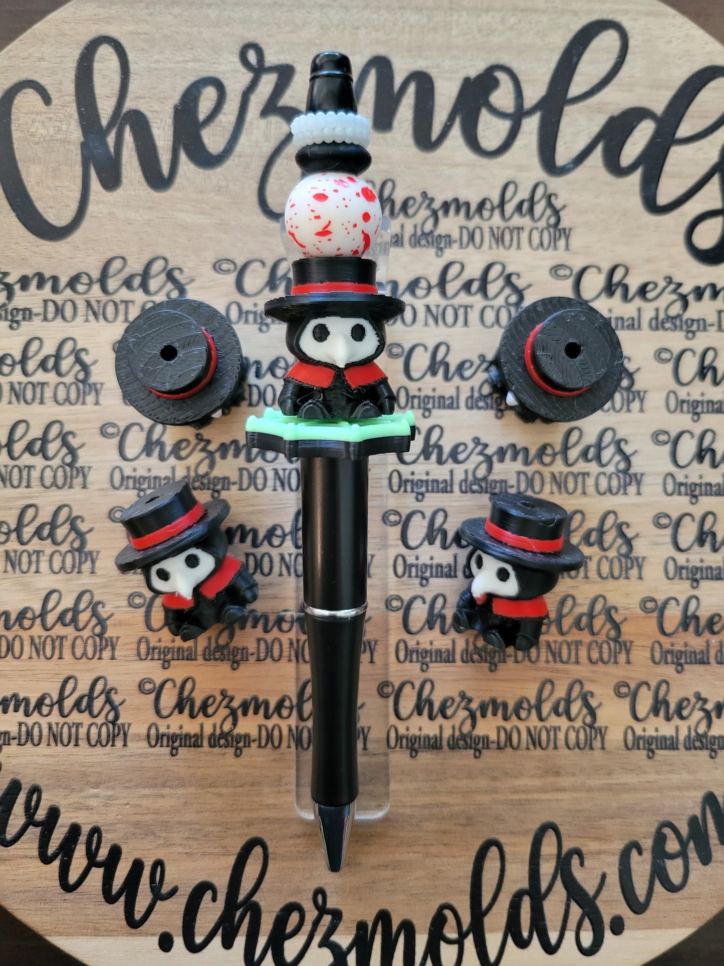 CE 3d printed focal Bead-plague doctor NONK