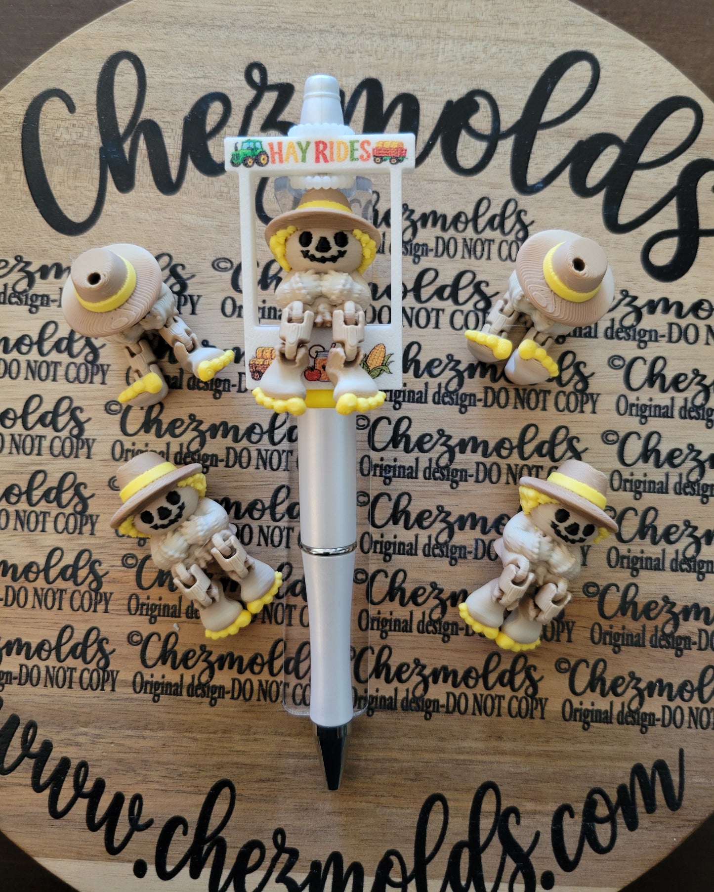 CE 3d printed focal Bead-Baby Scarecrow Kicker ( flexy feet )