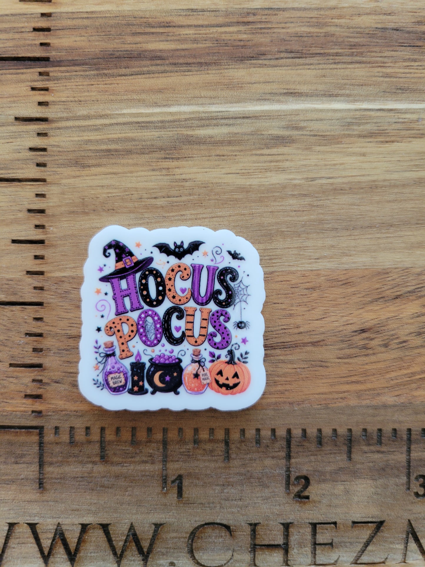 uv printed acrylic flatback-hocus pocus