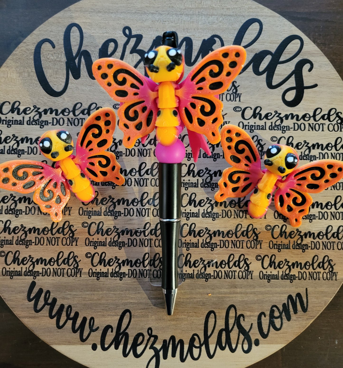 CE 3d printed focal Bead DANGLERZ-Butterfly