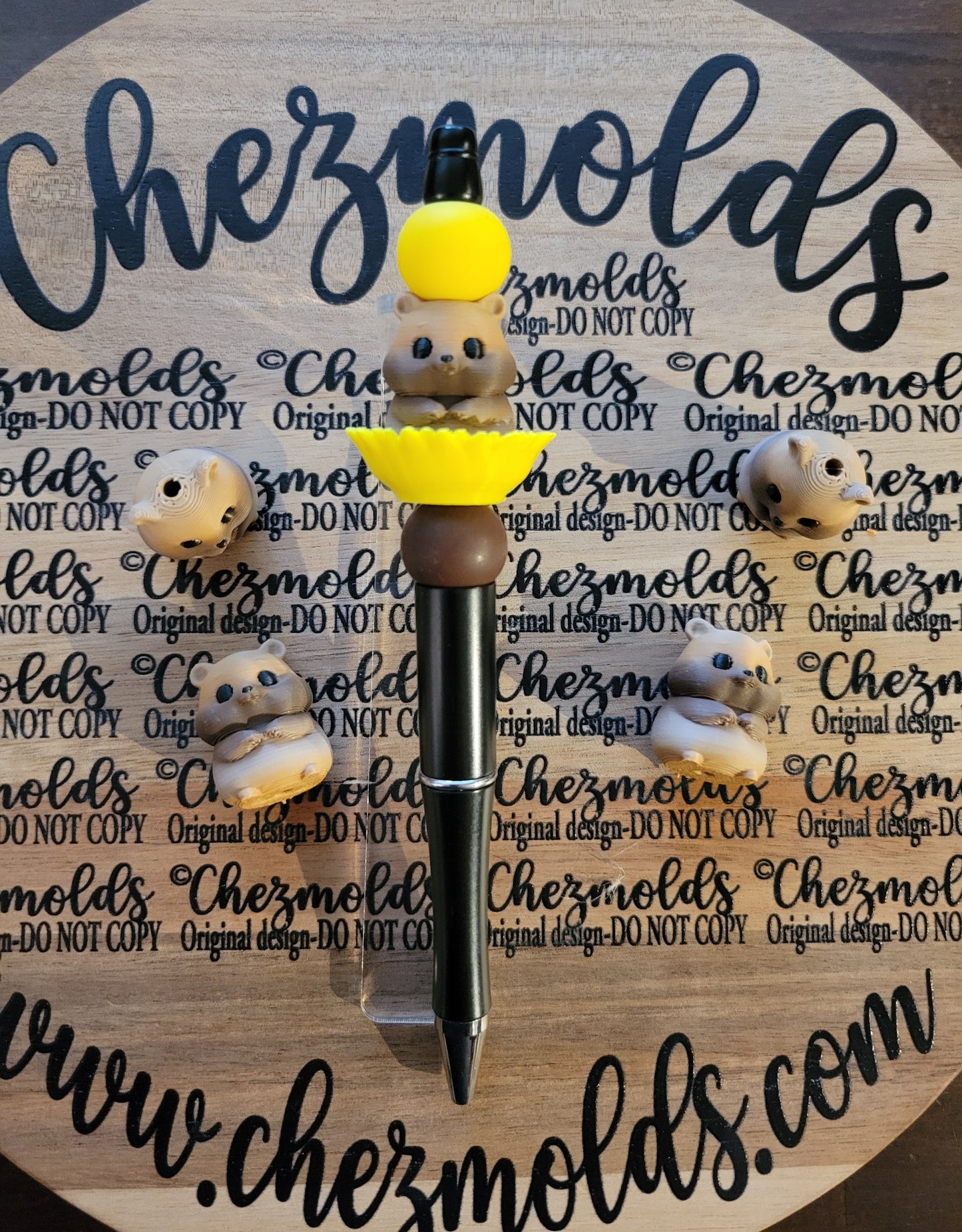 CE 3d printed focal Bead-cutie hammy NONK