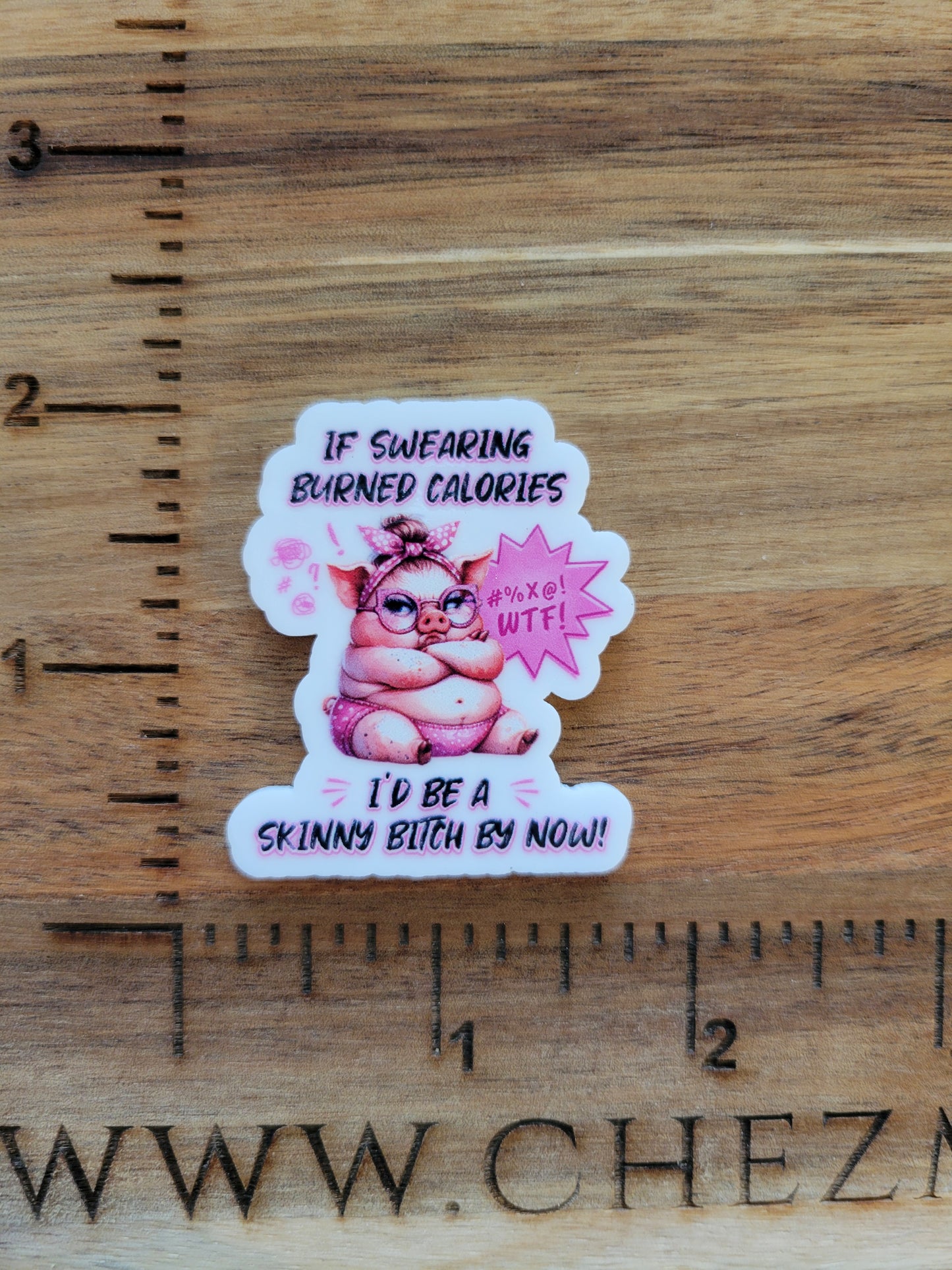 uv printed acrylic flatback-swearing burned calories