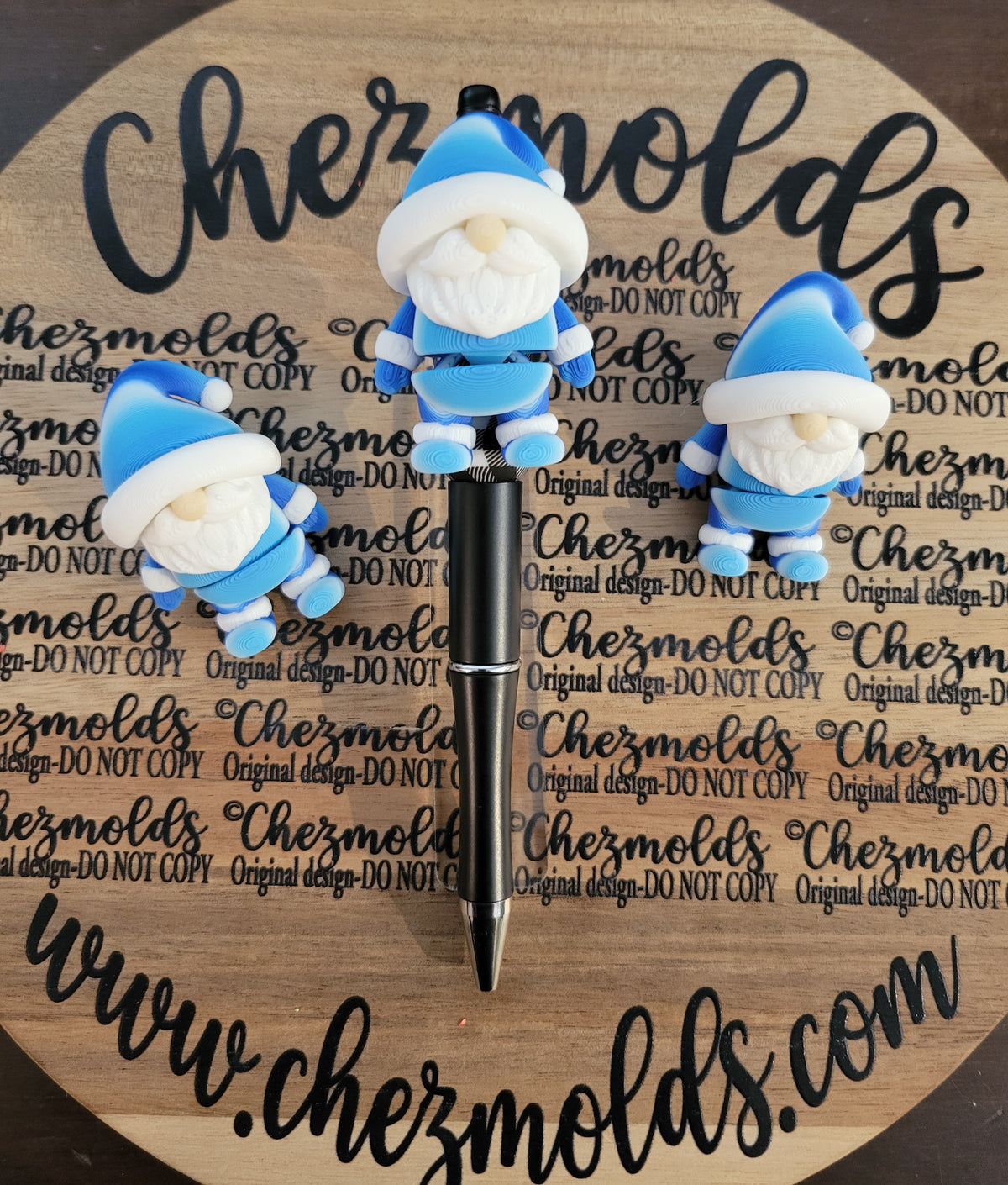 CE 3d printed focal Bead DANGLERZ-Winter gnomey