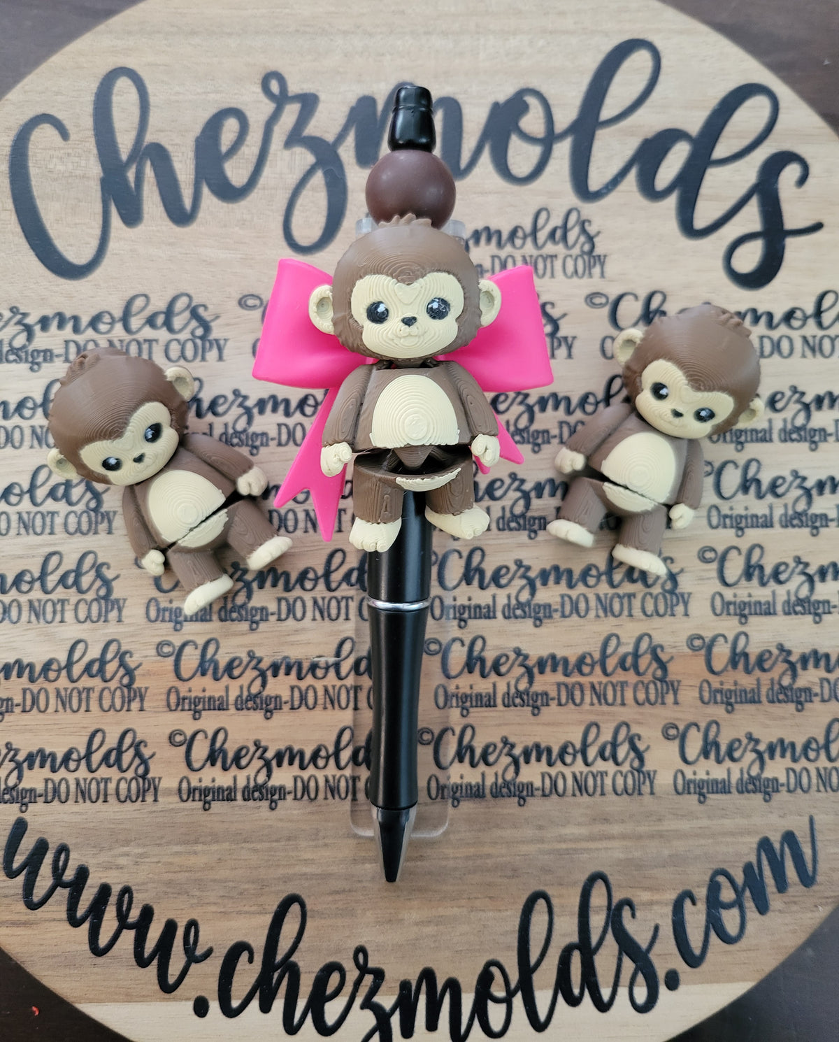 CE 3d printed focal Bead DANGLERZ-monkey