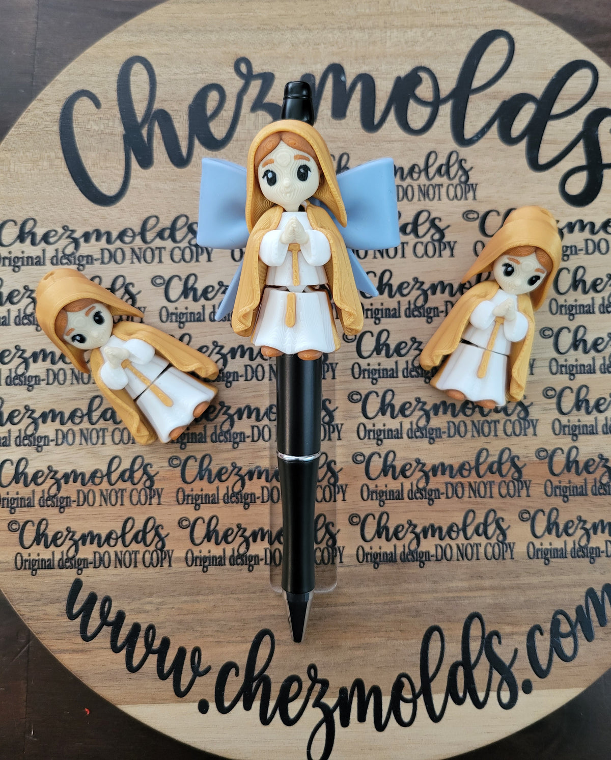 CE 3d printed focal Bead DANGLERZ-V Mary