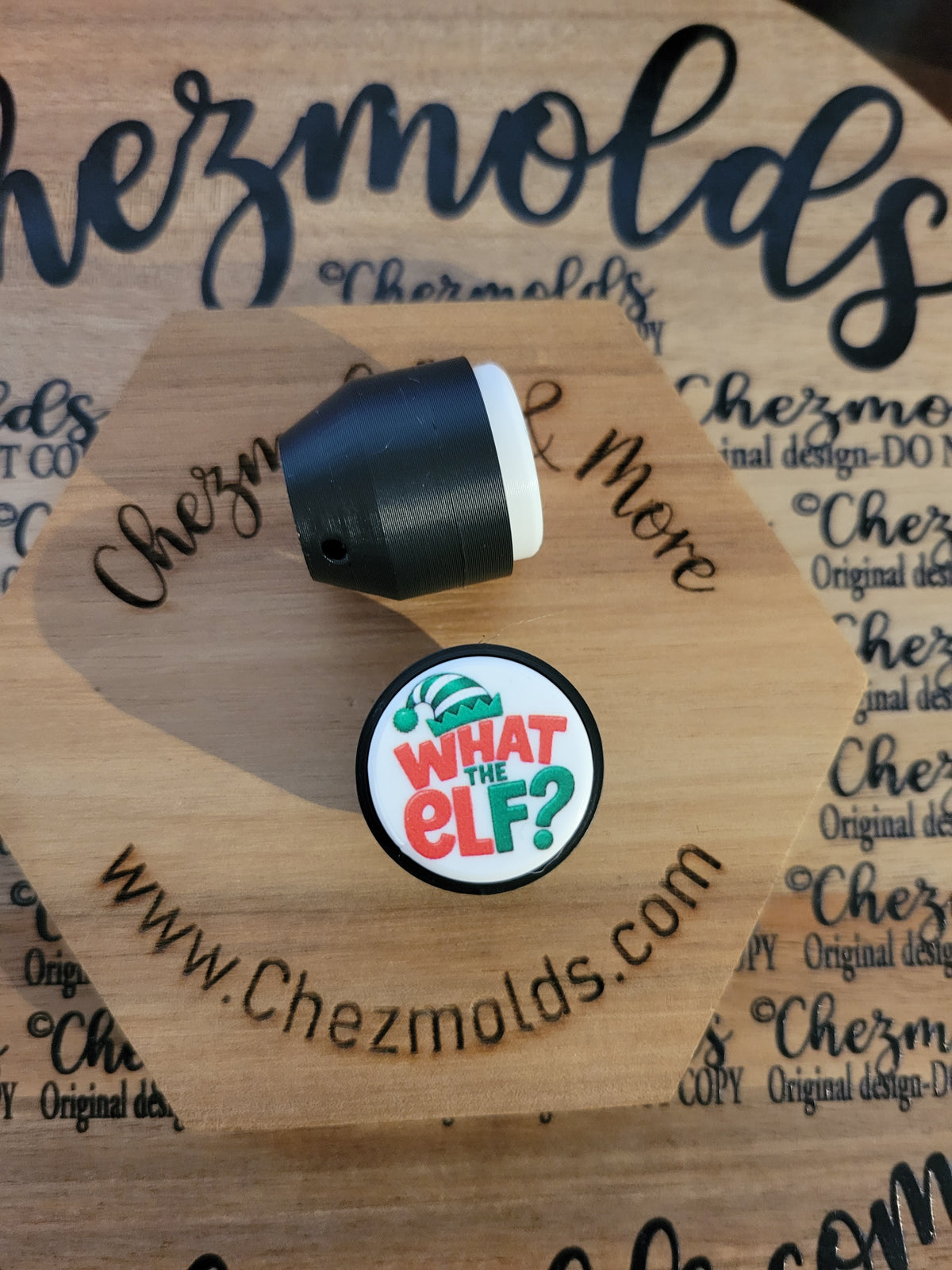 CE 3d printed Clicky button- what the elf
