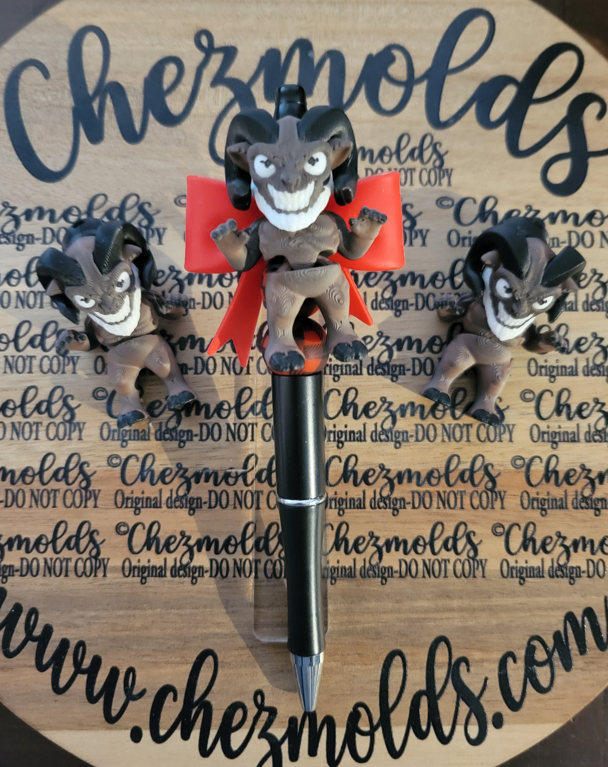CE 3d printed focal Bead DANGLERZ-Krampus