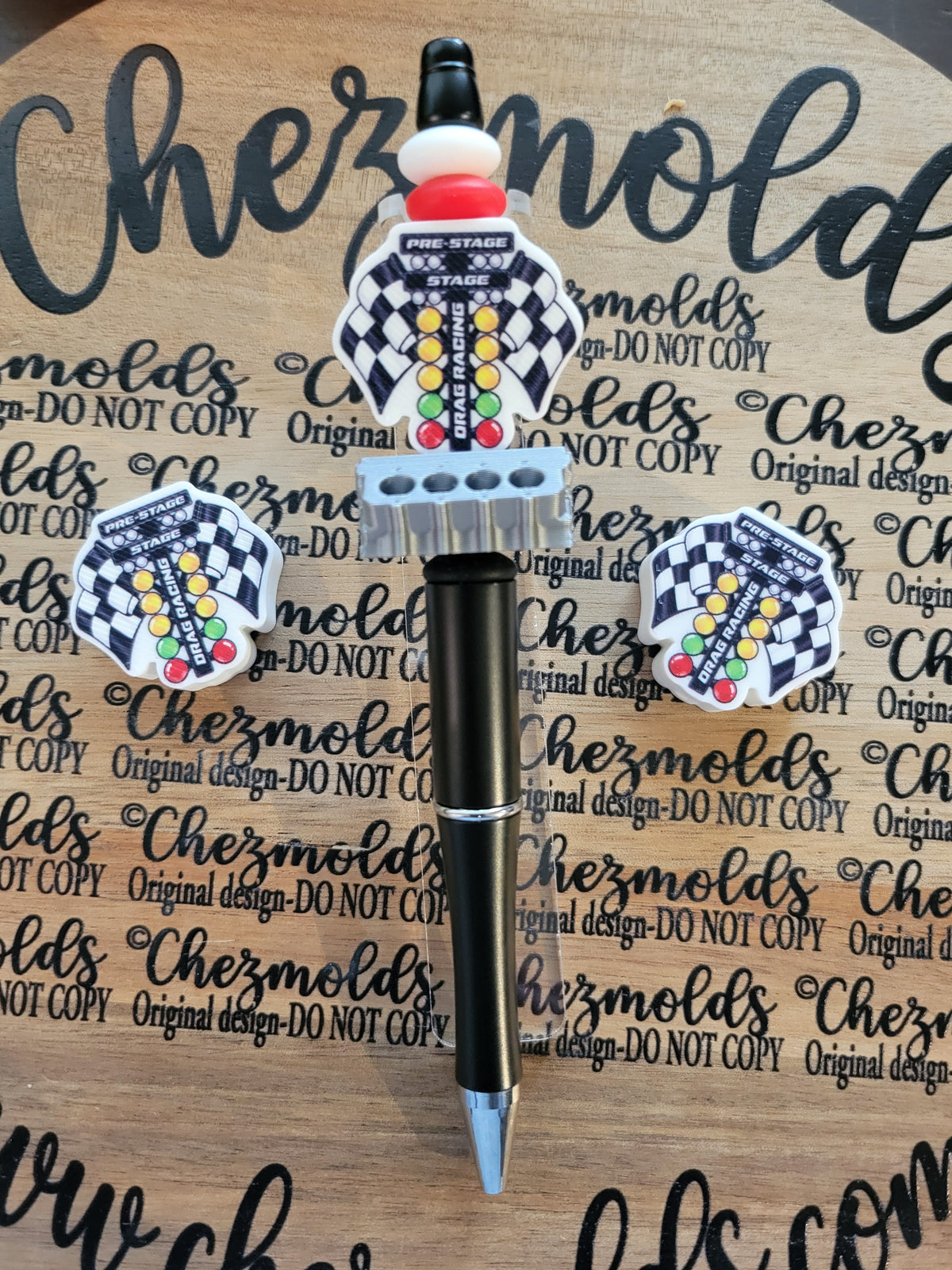 CE 3d printed focal Bead- drag racing tree