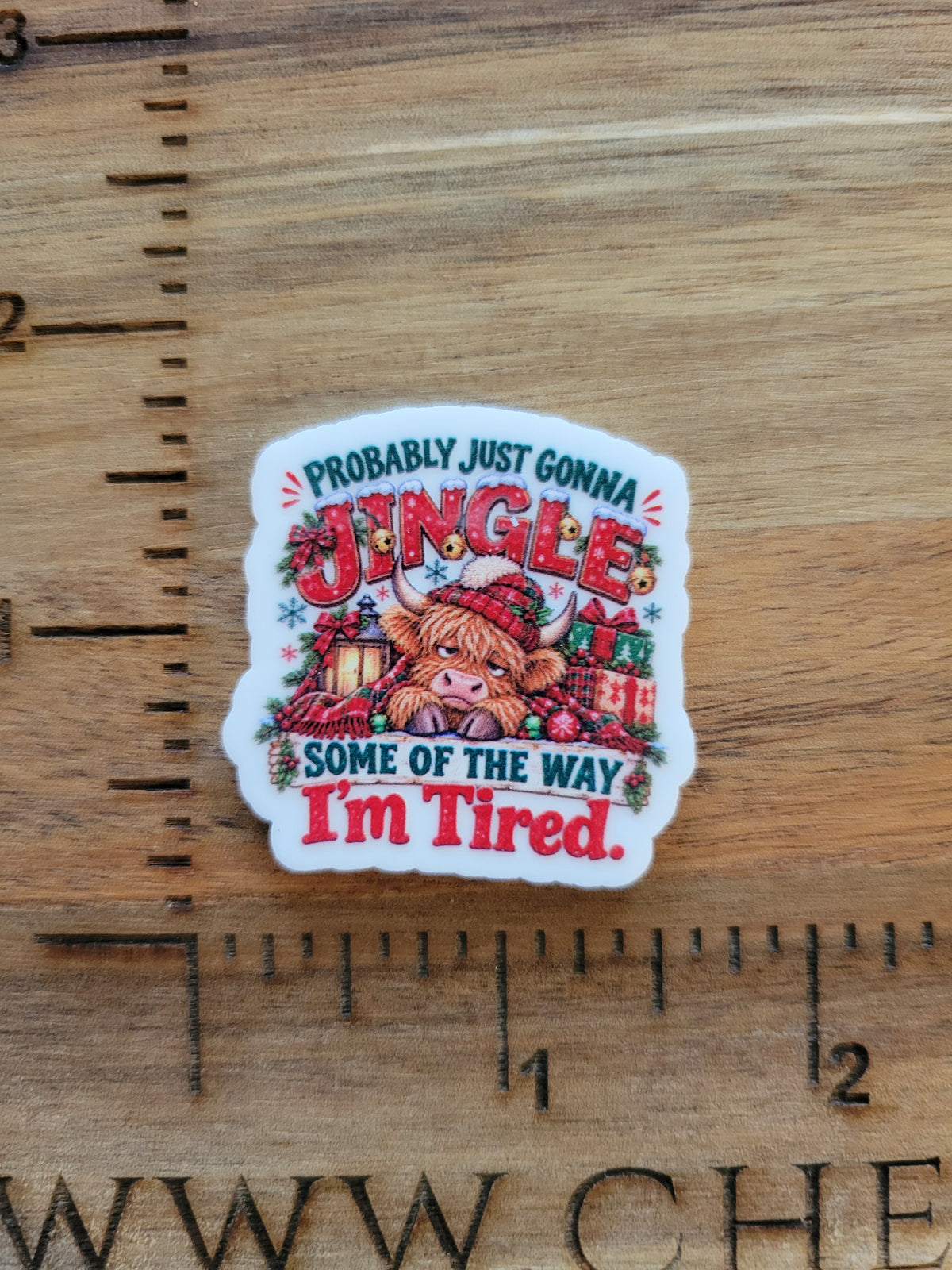 uv printed acrylic flatback-jingle some of the way
