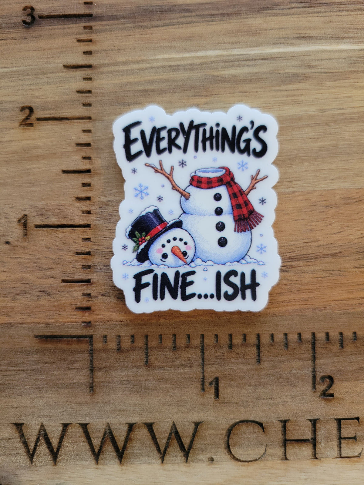 uv printed acrylic flatback-everything is fine-ish