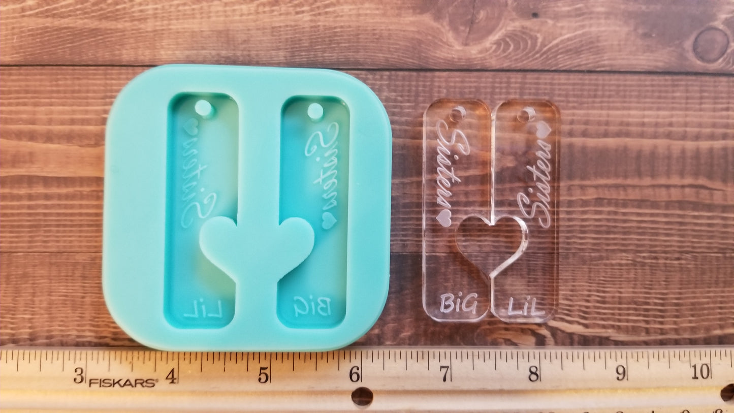 Lil & Big Sister Keychain Mold