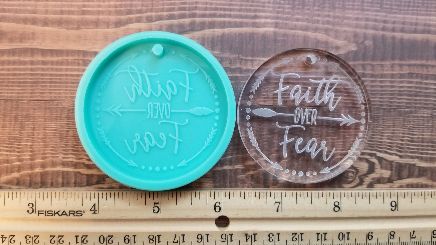 Faith Over Fear Keychain Mold